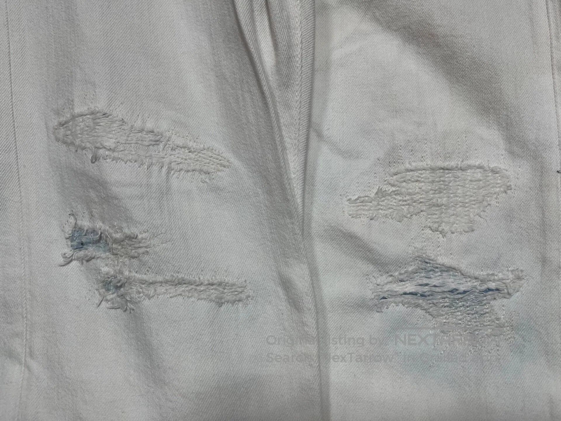 RRL Ralph Lauren white distressed patch denim pants. Size US 33 - 9 Thumbnail