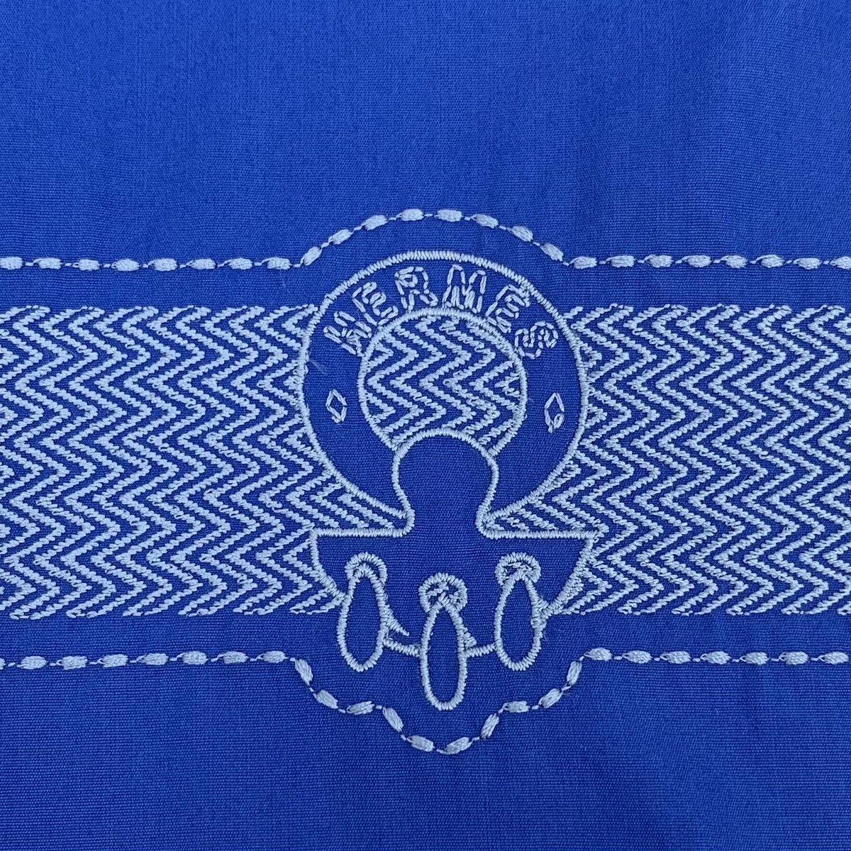 Hermes Hermes 2022 Blue Cotton Short Sleeve Dress K26WX Size XS / US 0-2 / IT 36-38 - 5 Thumbnail