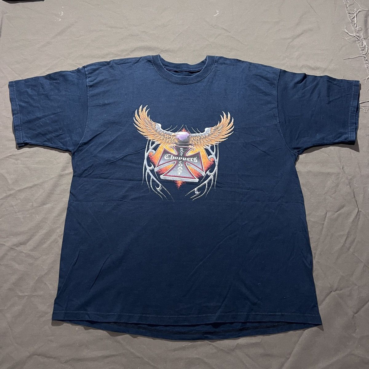 Vintage Vintage Y2K God Jesus Bible Holy East Coast Choppers Tee 2XL Size US XXL / EU 58 / 5 - 9 Thumbnail