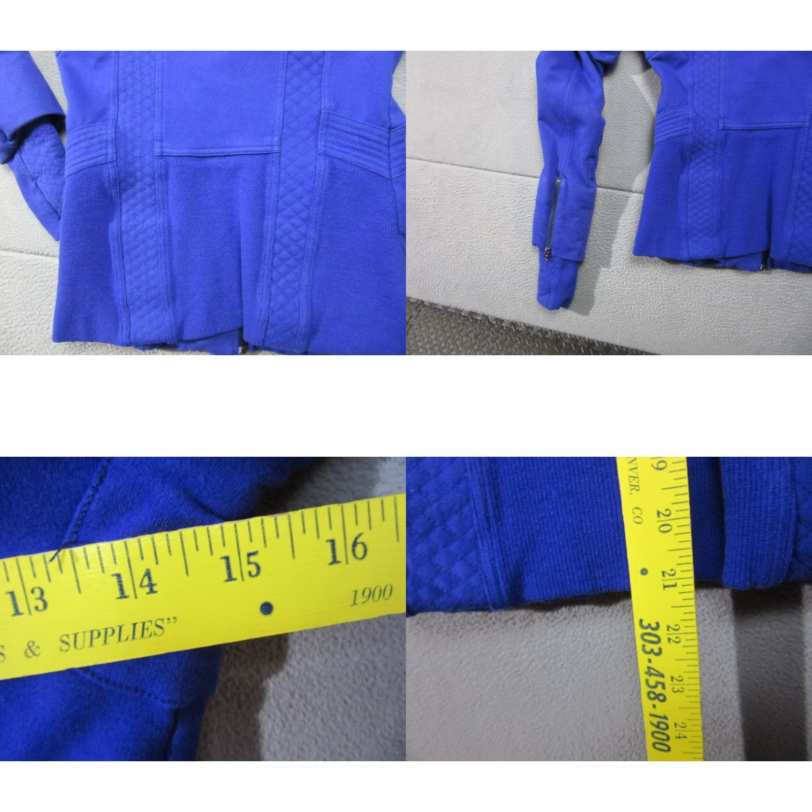 Lululemon Lululemon Jacket Womens Blue 4 Full Zip Quilted Thumbholes Its Happening Size S / US 4 / IT 40 - 9 Thumbnail