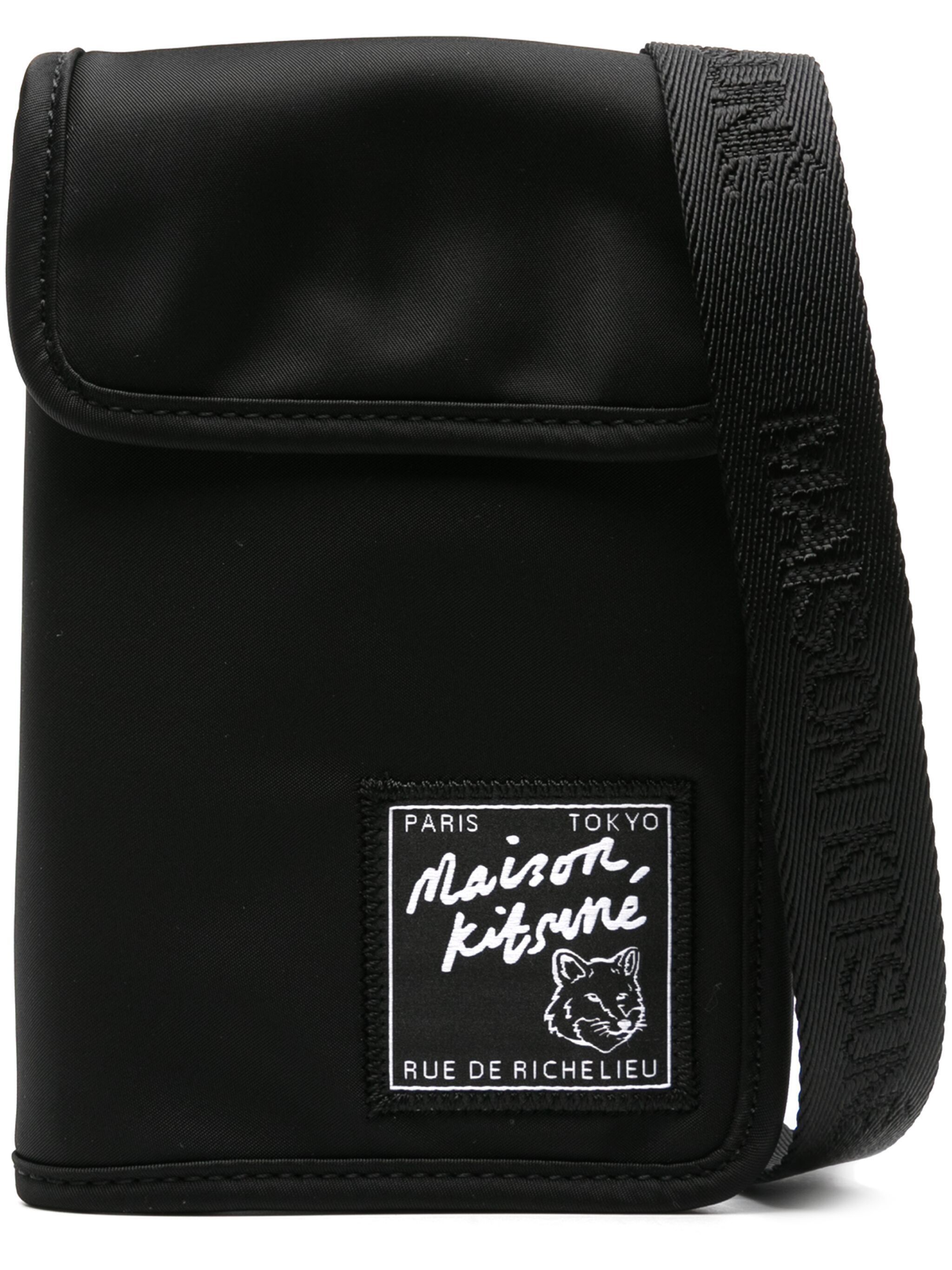 Maison Kitsune o1s22i1n1124 Size: OS / Shoulder Bag in Black Size ONE SIZE - 1 Thumbnail