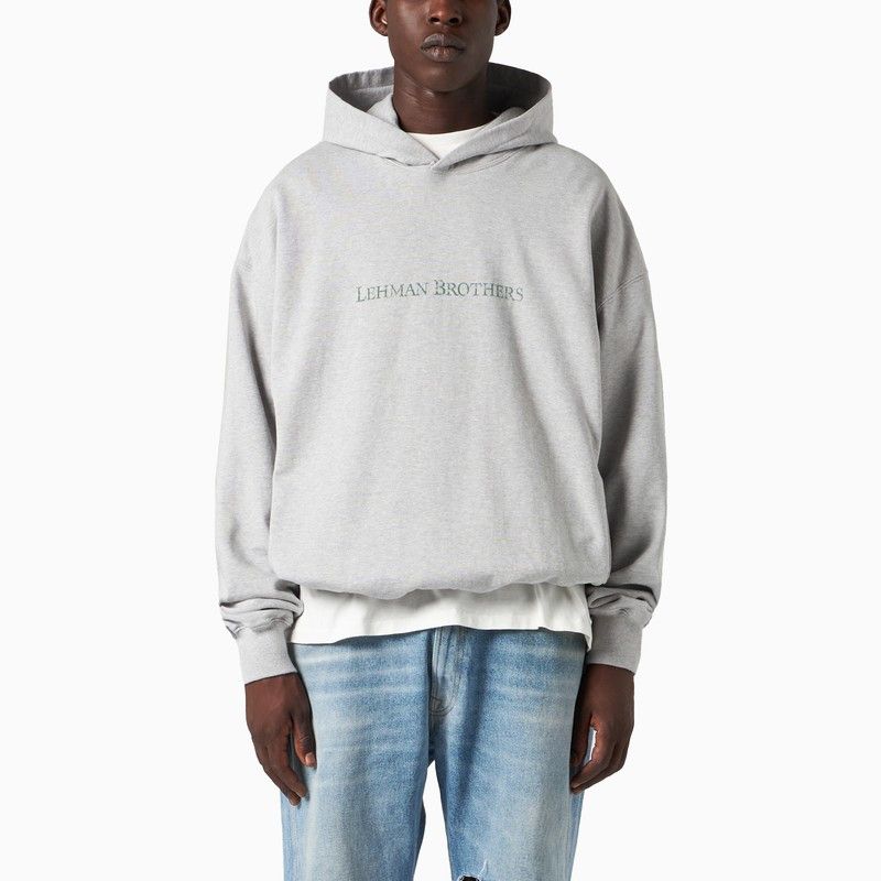 image of 1989 Studio Lehman Brothers Hoodie Oatmeal Grey, Men's (Size Medium)