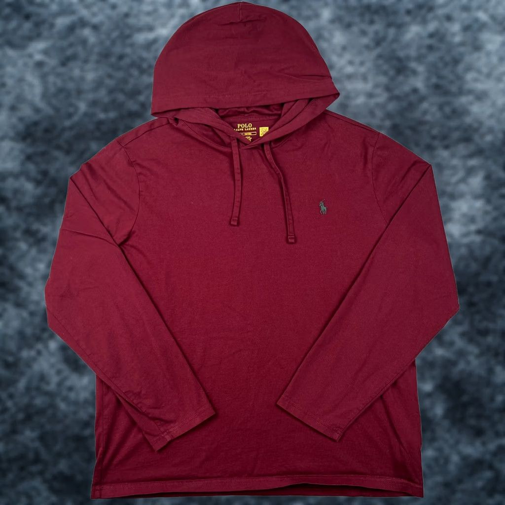 Polo Ralph Lauren Polo Ralph Lauren Shirt Mens L Red Hoodie Lightweight Sweatshirt Pony Cotton Size US L / EU 52-54 / 3 - 1 Thumbnail