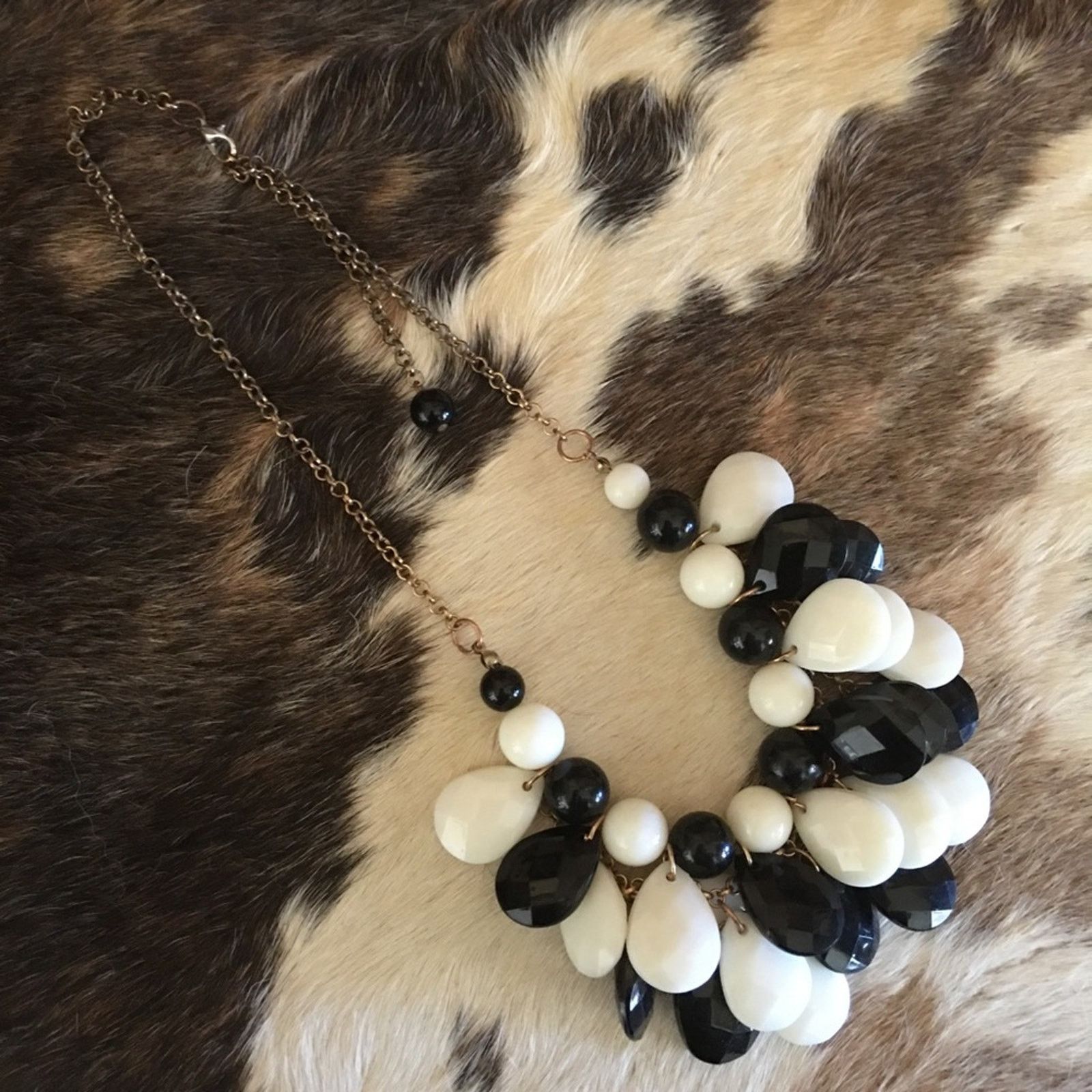 Jewelry Black and white multi layer beaded necklace Size ONE SIZE - 5 Thumbnail