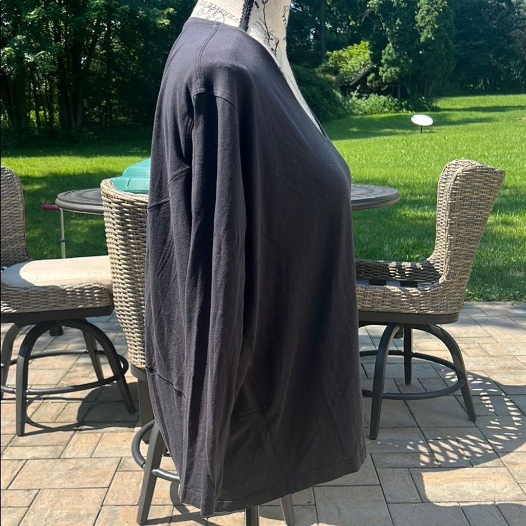 Lululemon Lululemon Athletica Black Relaxed Long Sleeve T-Shirt Size S / US 4 / IT 40 - 4 Thumbnail
