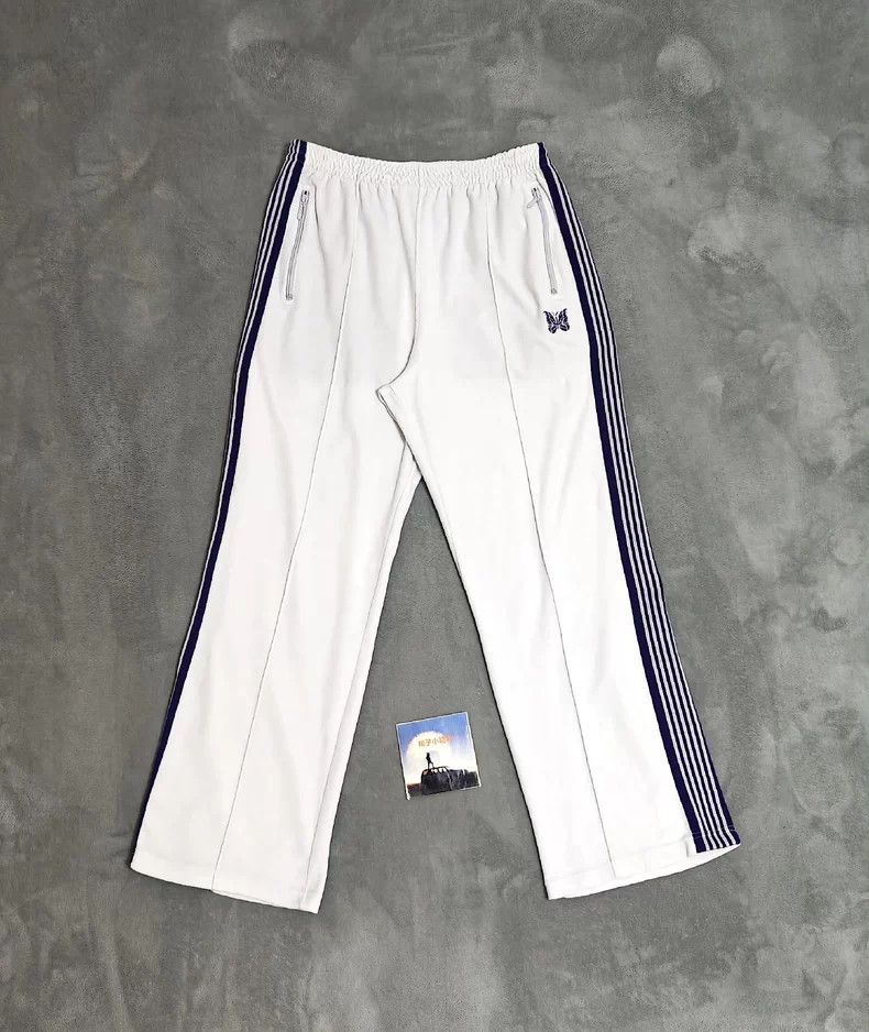 Needles White Velvet Butterfly Pants - dmc