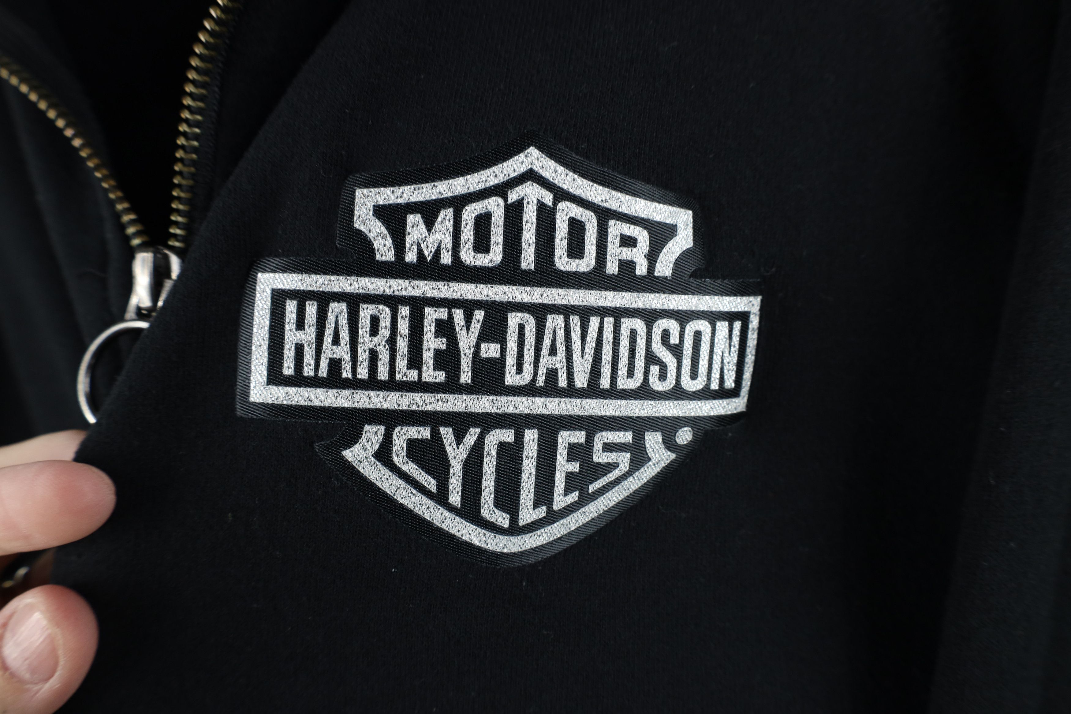 Harley Davidson Vintage Y2K Harley Davidson Rose Wings Half Zip Sweatshirt Size M / US 6-8 / IT 42-44 - 4 Thumbnail