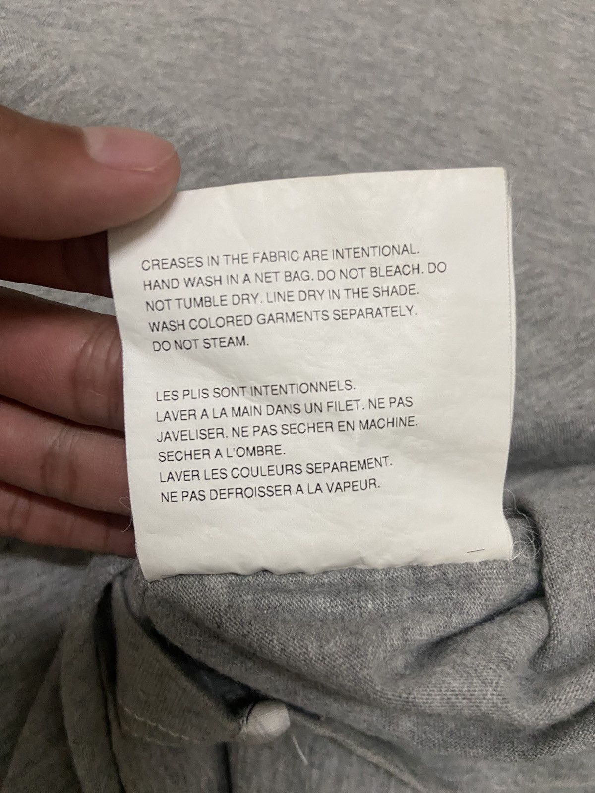 Comme des Garcons Homme AW02 CDG Homme Grey Polo — Japan Made Size US S / EU 44-46 / 1 - 7 Thumbnail