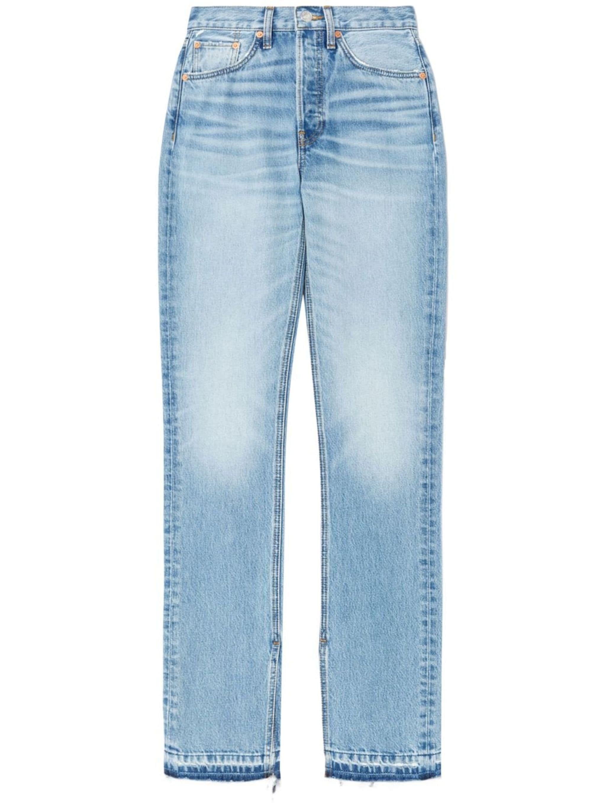 RE/DONE o1mle0524 High Rise Loose Jeans in Blue Size 29" - 1 Thumbnail