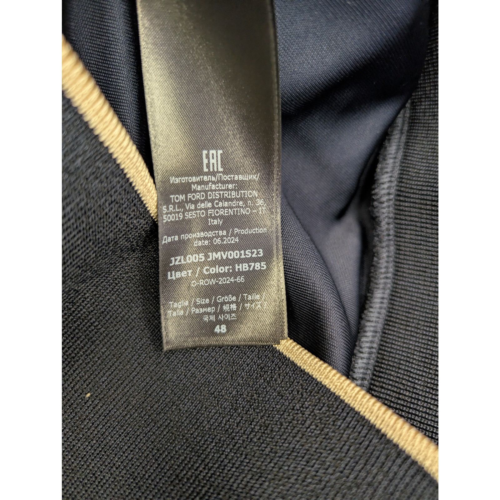 Tom Ford o1rshd1 Sports jacket with piping in navy blue Size US M / EU 48-50 / 2 - 17 Thumbnail
