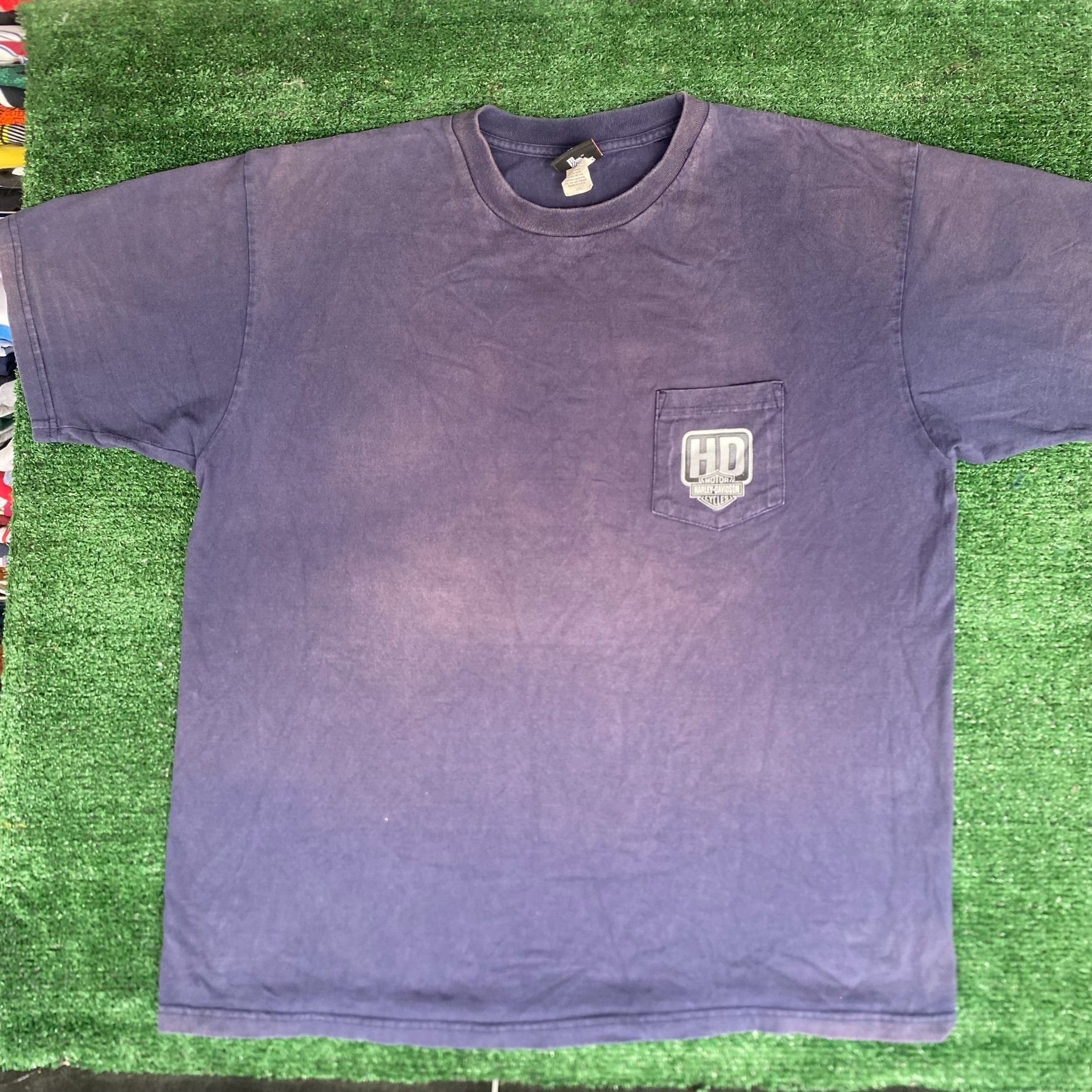 Harley Davidson Vintage Y2K Harley Davidson Shirt Biker Logo Motorcycle Tee Size US XXL / EU 58 / 5 - 4 Thumbnail