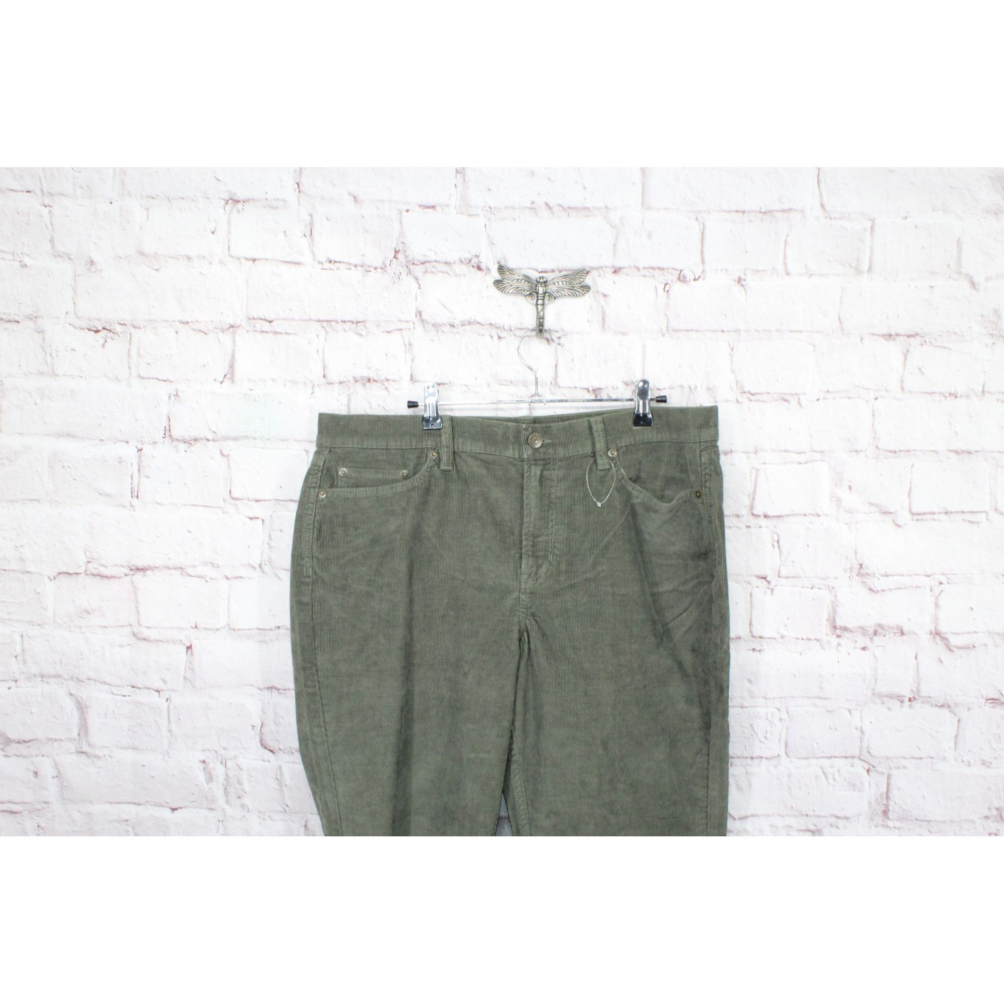 L.L. Bean LL Bean Women's Five Pocket Corduroy Pants Mid Rise Size 38" / US 16 / IT 52 - 2 Thumbnail