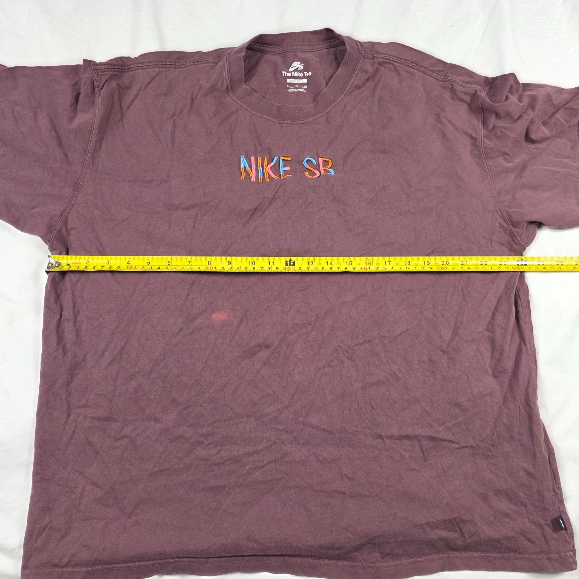 Nike SB Nike SB Mens Size XL Loose Fit Burgundy Graphic T Shirt Cott Size US XL / EU 56 / 4 - 8 Thumbnail