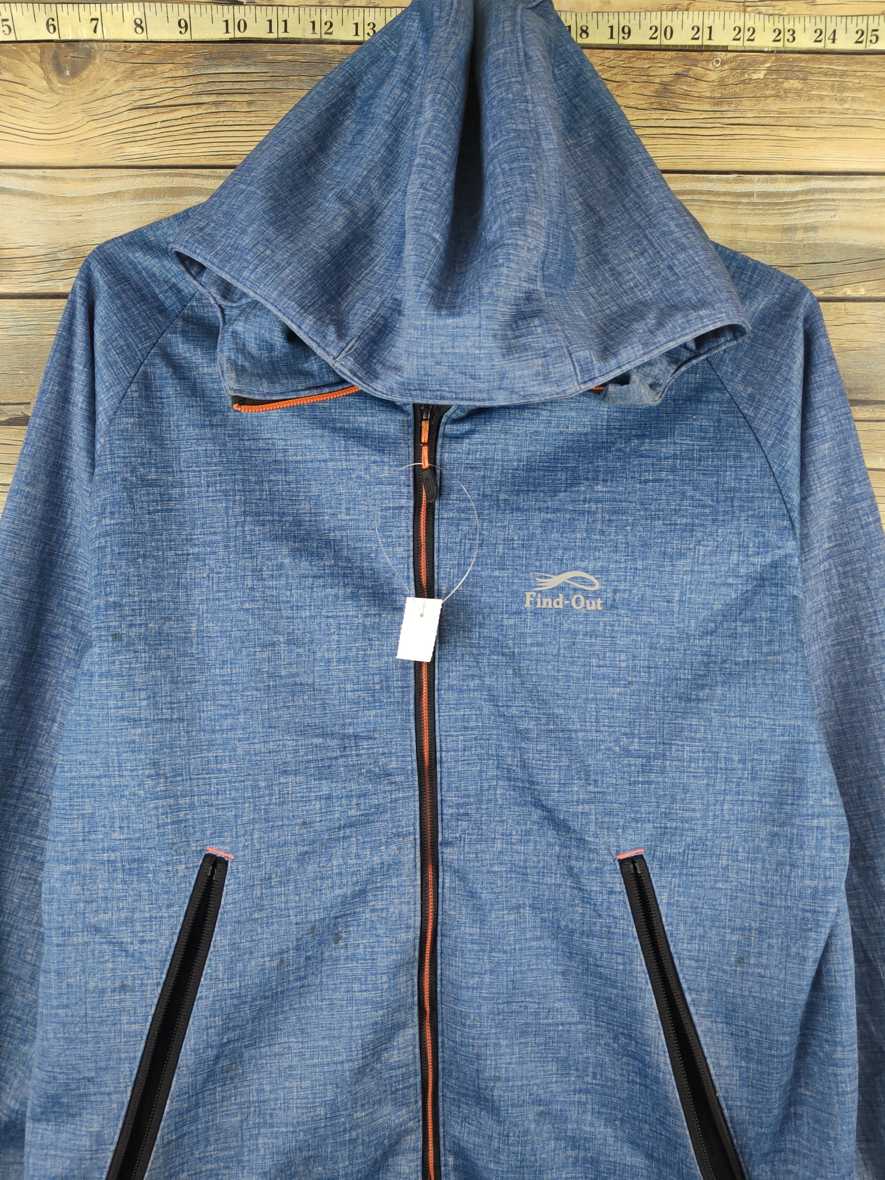 Japanese Brand Find Out Blue Nylon Sportswear Hoodie Sweaters #W2253 Size US L / EU 52-54 / 3 - 2 Thumbnail