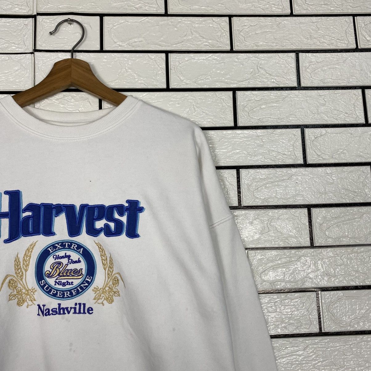 Japanese Brand 📌Vintage Sweatshirt Moussy Harvest Nashville Big Logo Size US M / EU 48-50 / 2 - 7 Thumbnail