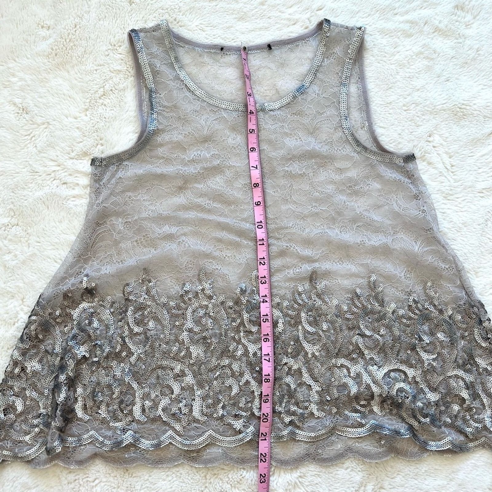 Other Women sheer top with sequins size S Size S / US 4 / IT 40 - 5 Thumbnail