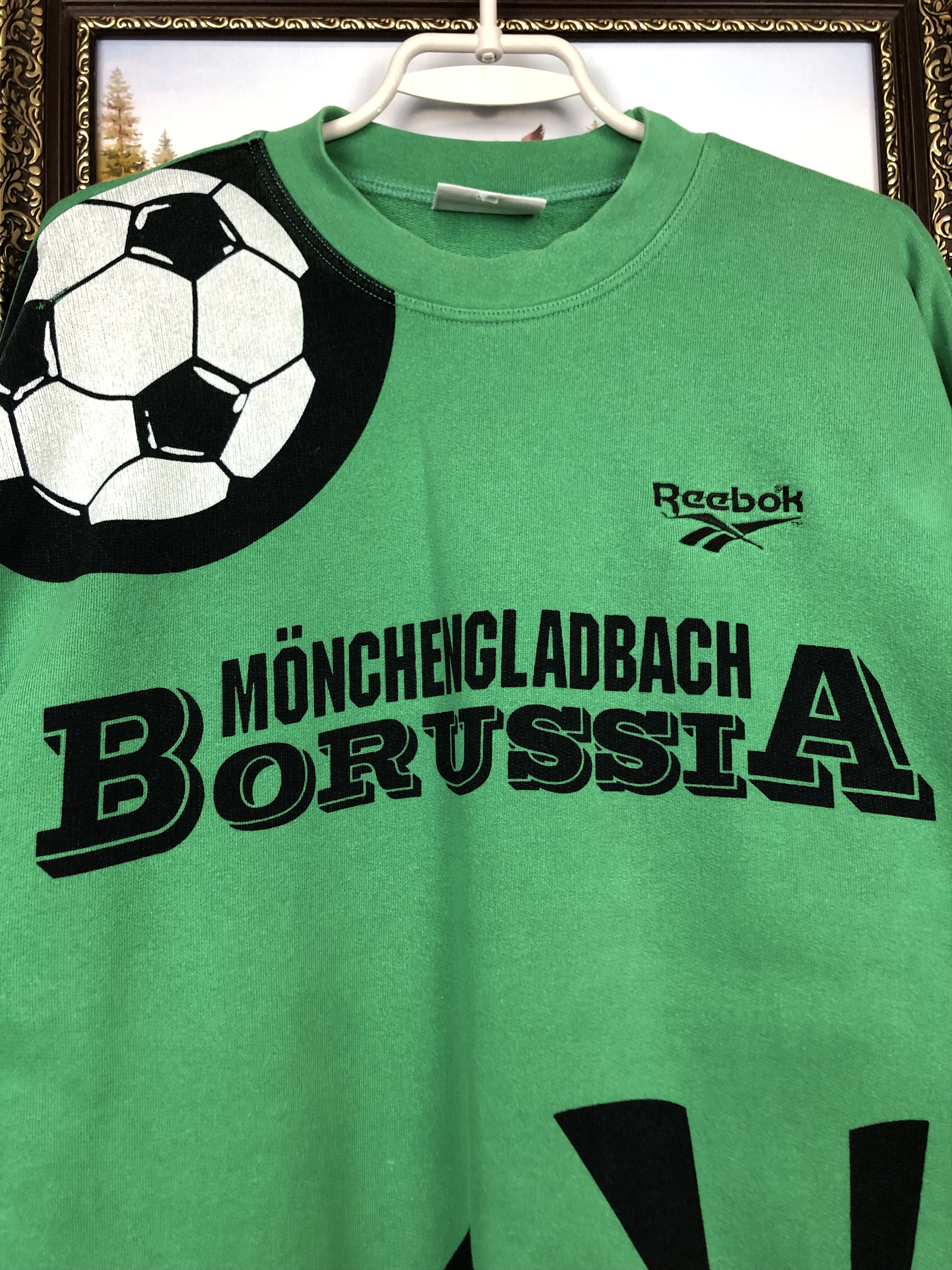 Reebok Vintage Borussia Monchengladbach Football Sweatshirt Jacket Size US L / EU 52-54 / 3 - 3 Thumbnail