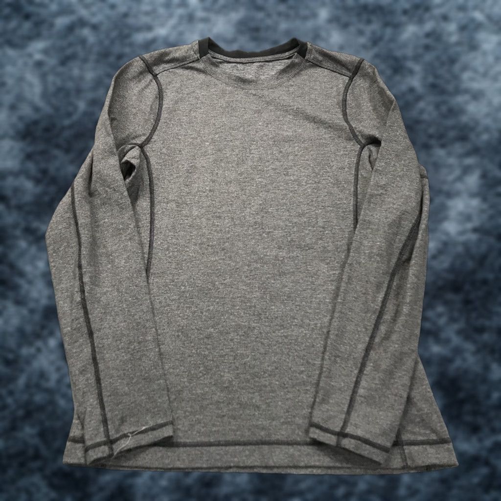 Lululemon Lululemon Shirt Mens Medium Slim Gray Surge Long Sleeve Stretch Gym Yoga Lift Size US M / EU 48-50 / 2 - 1 Thumbnail