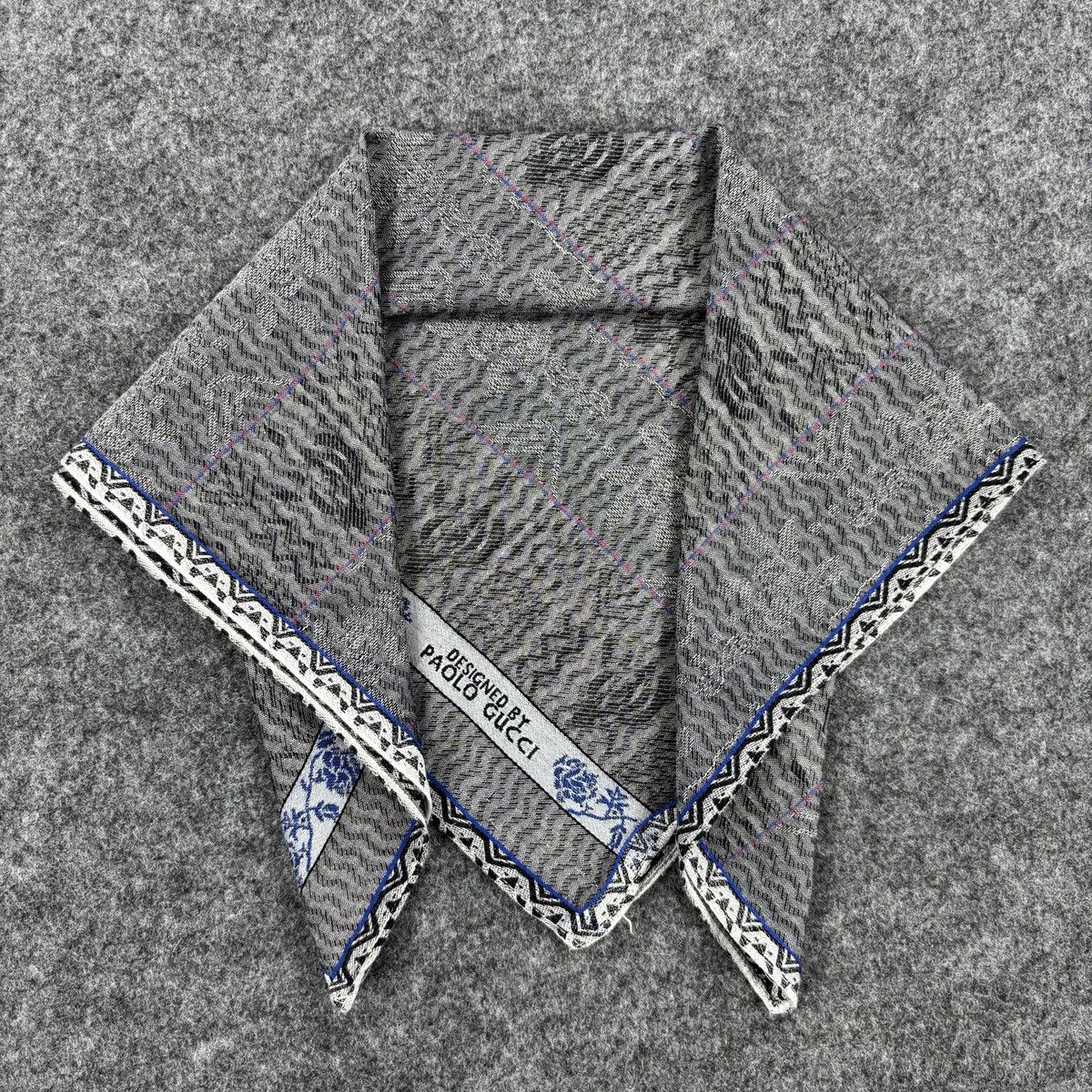 Paolo Gucci × Vintage Handkerchief # E008 # Bandana # Neckerchief Size ONE SIZE - 1 Thumbnail