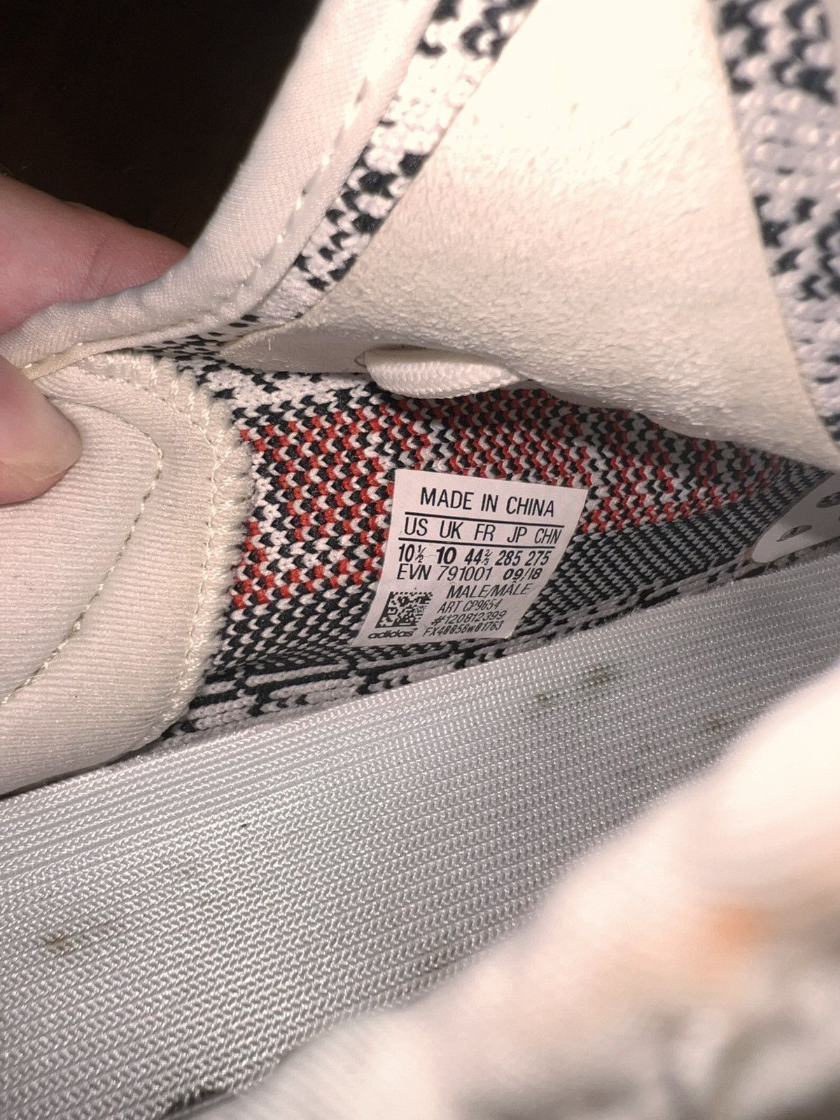Adidas Yeezy Boost 350 “Zebra” Size US 10.5 / EU 43-44 - 8 Thumbnail