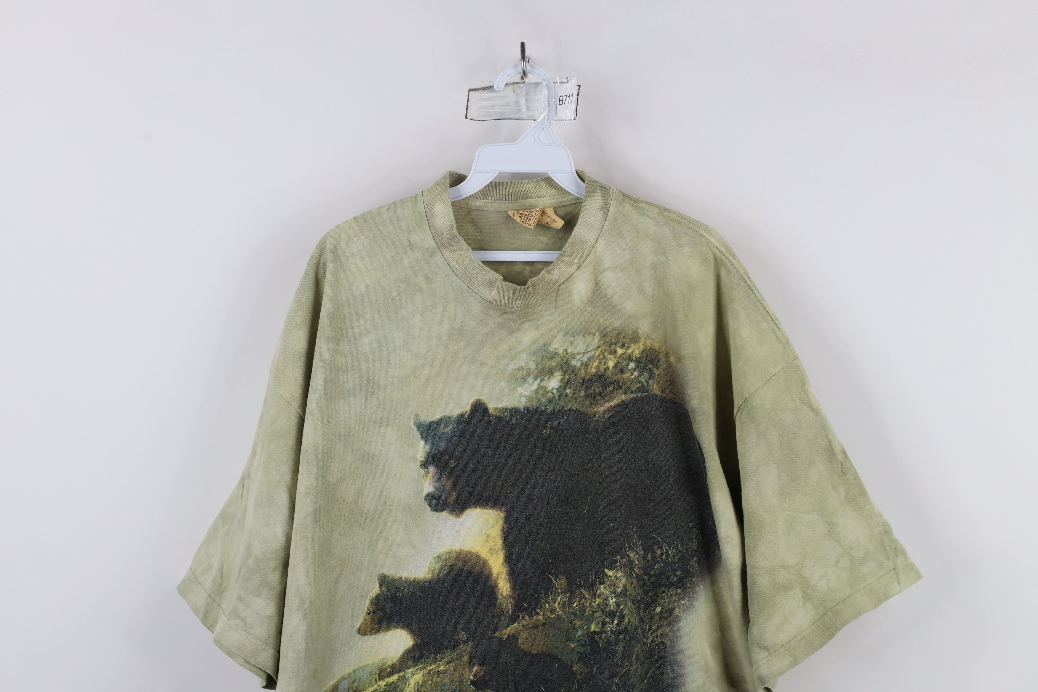 Vintage Vintage Y2K 2002 Streetwear Nature Bear Acid Wash T-Shirt Size US XXL / EU 58 / 5 - 2 Thumbnail