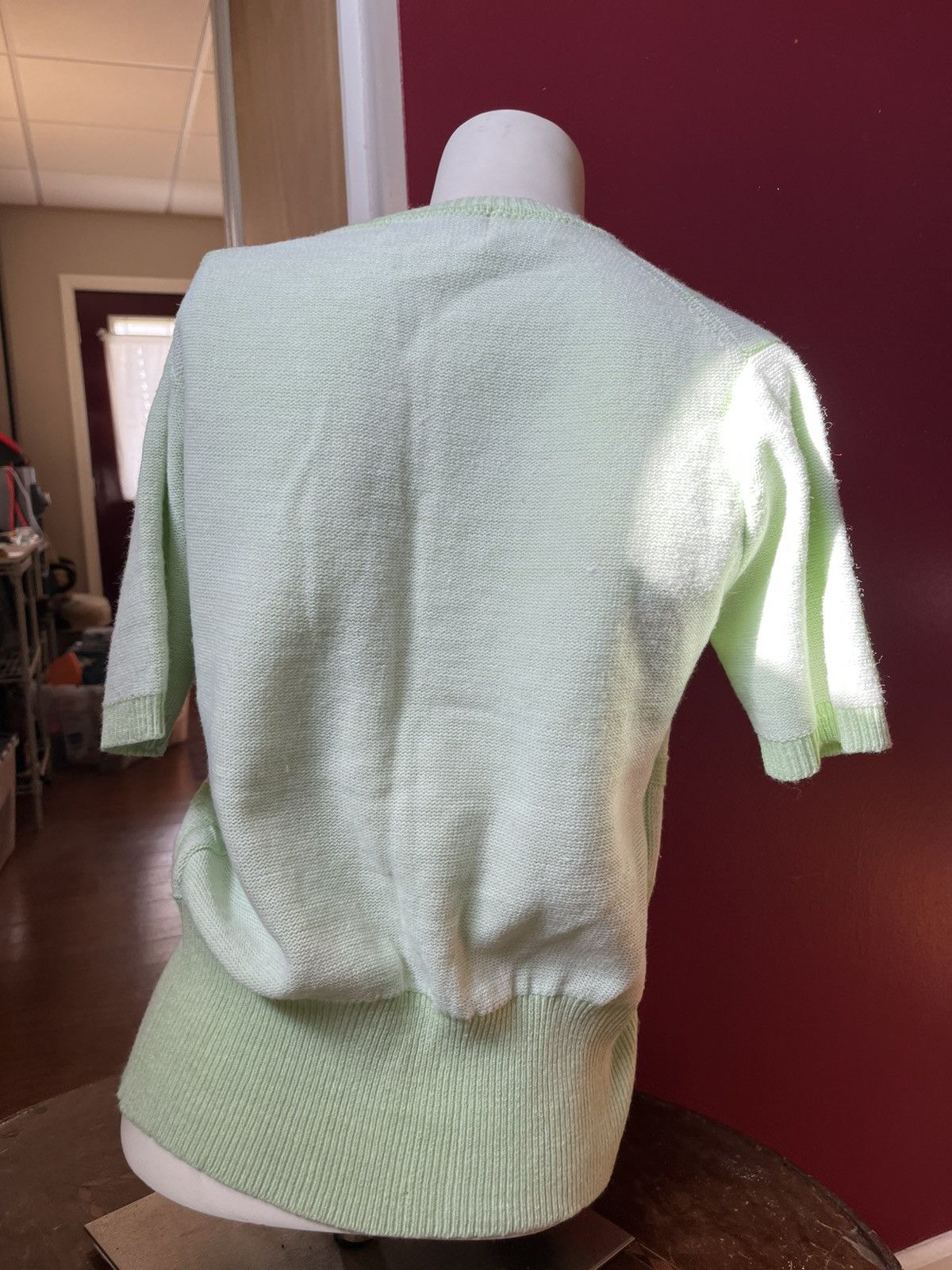 Other Sweater Bee Banff Large 100% Acrylic Light Green Size L / US 10 / IT 46 - 4 Thumbnail