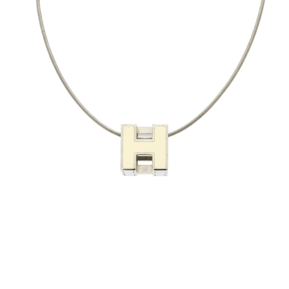 Hermes Hermes Hermes Metal Cage d'H H Cube Necklace Metal Necklace Size ONE SIZE - 1 Thumbnail