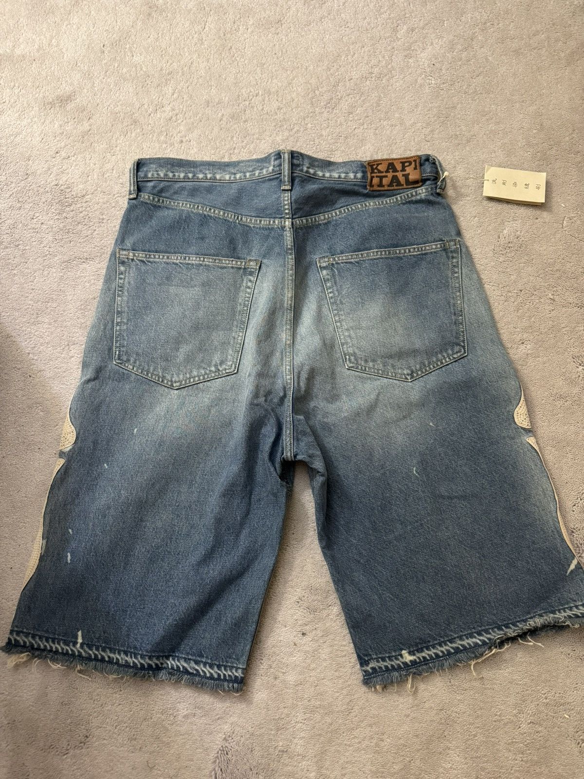Kapital Kapital Kountry Bone Denim Shorts Size US 38 / EU 54 - 6 Thumbnail
