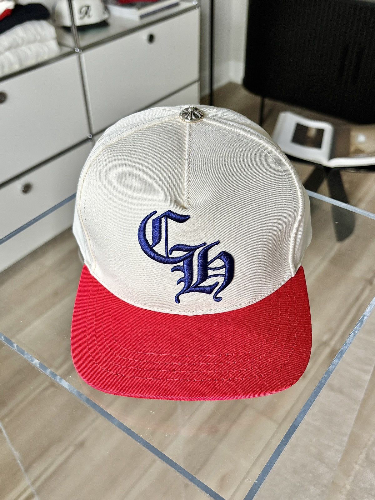 Chrome Hearts CHROME HEARTS | CH EMBROIDERED JULY 4 LOGO CAP HAT Size ONE SIZE - 1 Thumbnail