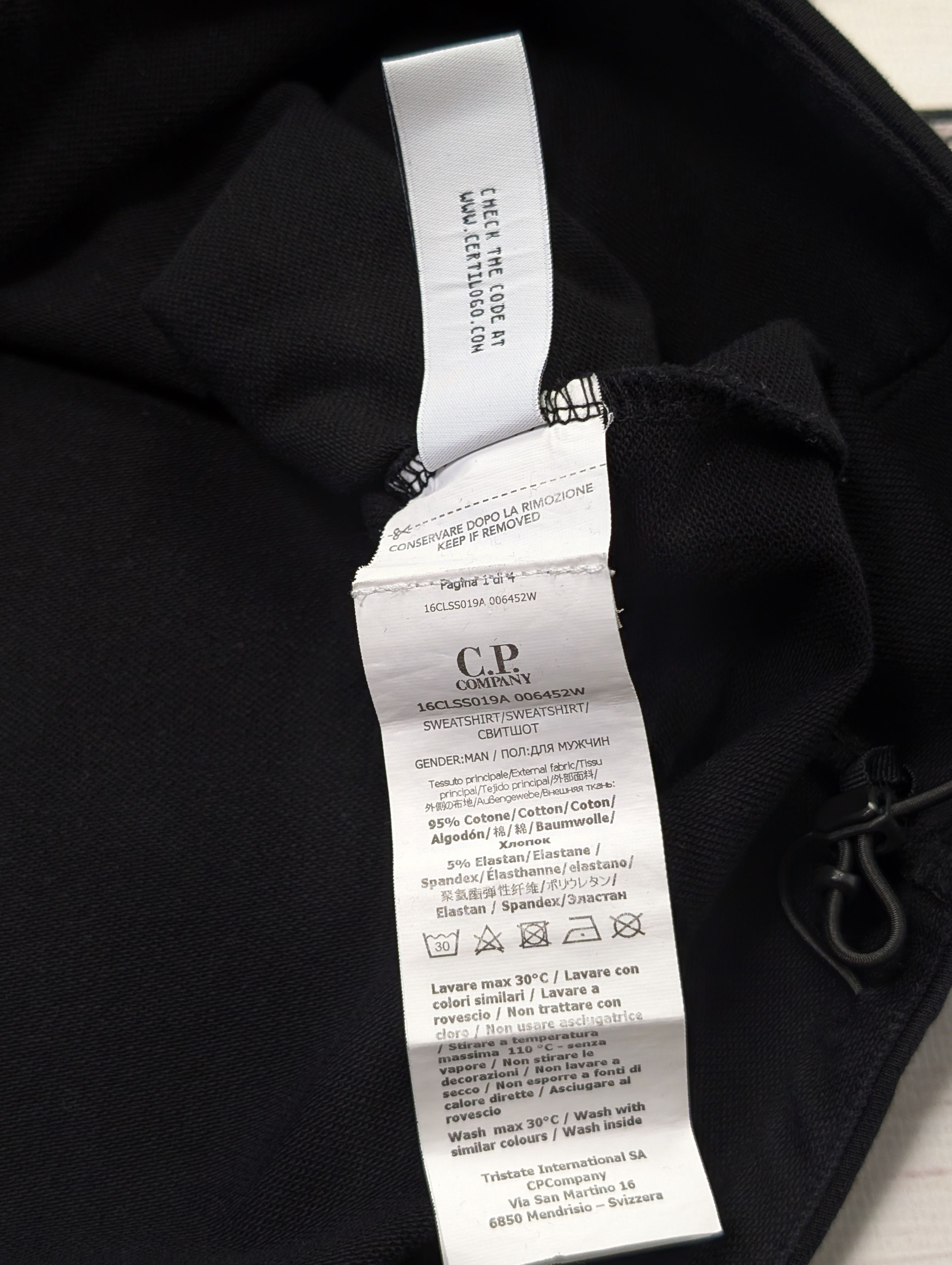 C.P. Company C.P Company Black Hoodie size S Size US S / EU 44-46 / 1 - 13 Thumbnail