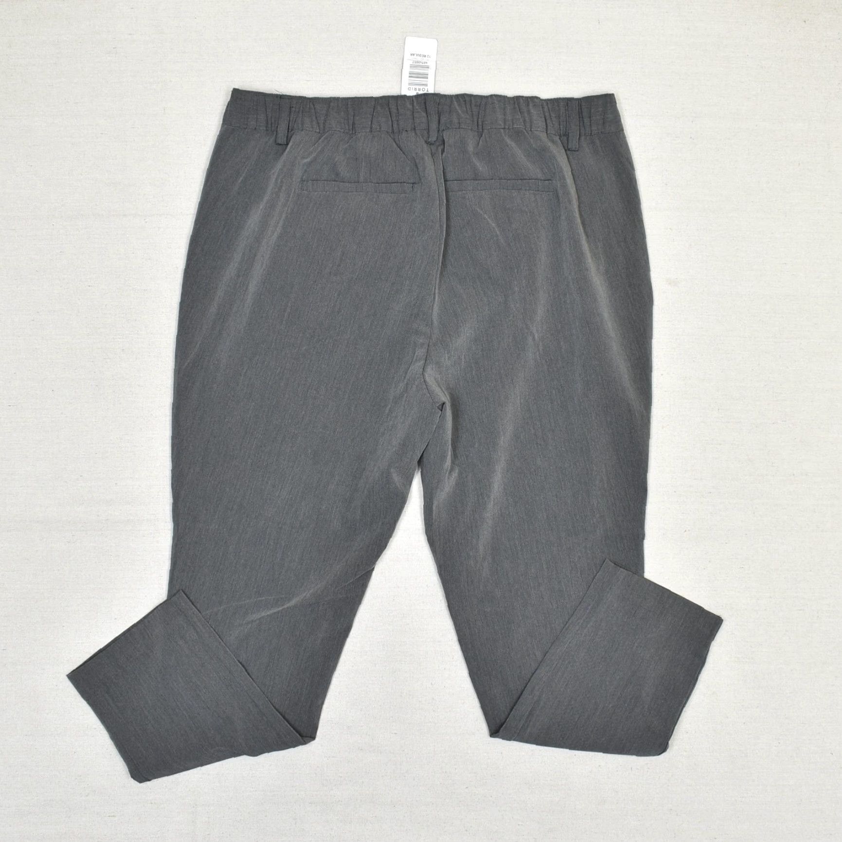 Torrid Torrid Women Dress Pants Skinny Zip Solid Polyester Gray Size 12 Regular Front Flat 12R Studio Formal Pants Size 34" / US 12 / IT 48 - 3 Thumbnail