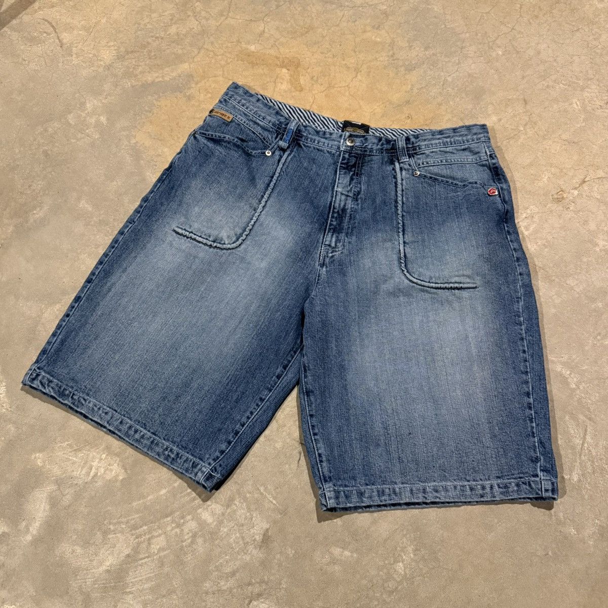 Avirex Vintage 2000s Avirex Faded Baggy Jorts Skater Y2K Grunge ERD Size US 38 / EU 54 - 2 Thumbnail