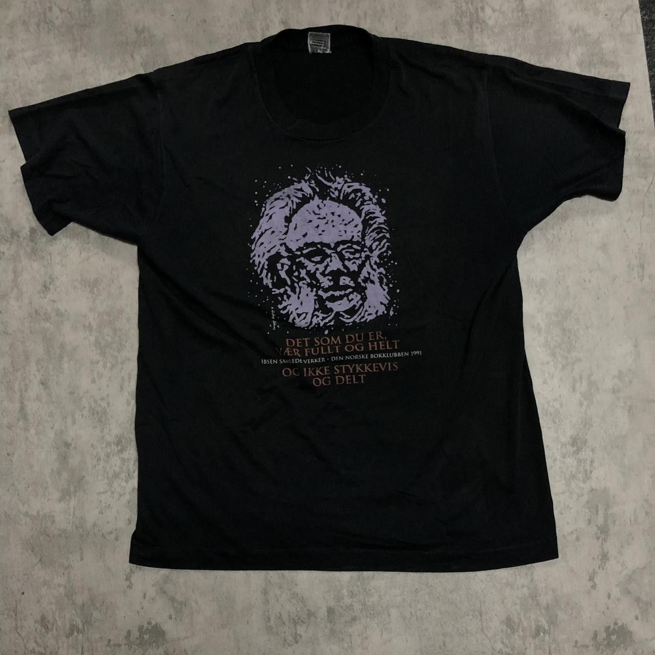 Other Black and purple Ole Egge Stykkevins 1991 t-shirt Size US XL / EU 56 / 4 - 1 Thumbnail
