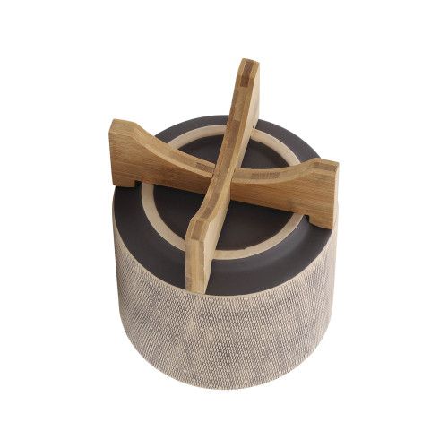 Designer × Homemade S/2 5/8" MESH PLANTER W/ STAND, TAN Size US L / EU 52-54 / 3 - 6 Thumbnail