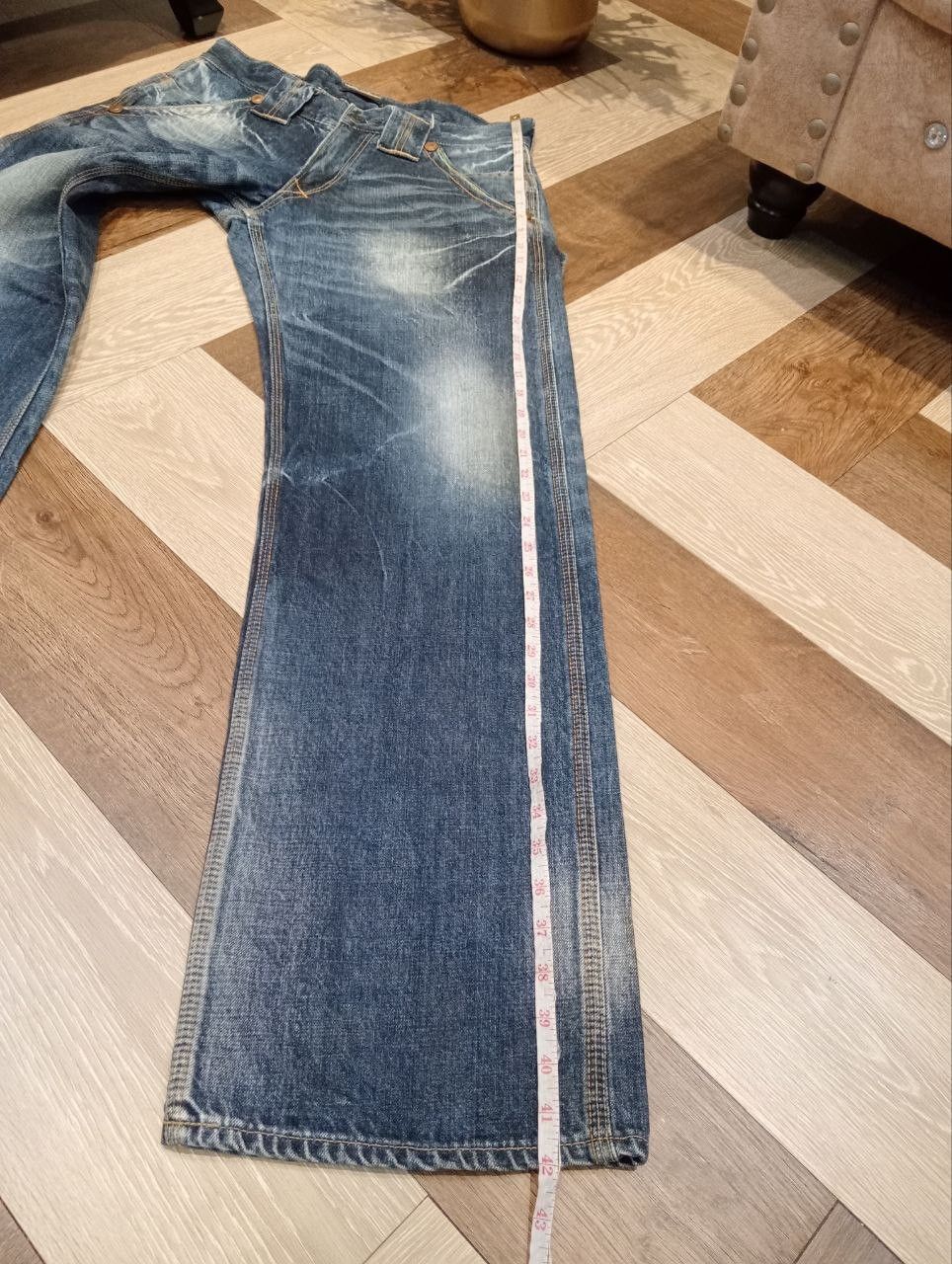 Japanese Brand BLUEWAY JAPAN UNION MADE MODERN VINTAGE WIDE BAGGY DENIM Size US 30 / EU 46 - 17 Thumbnail