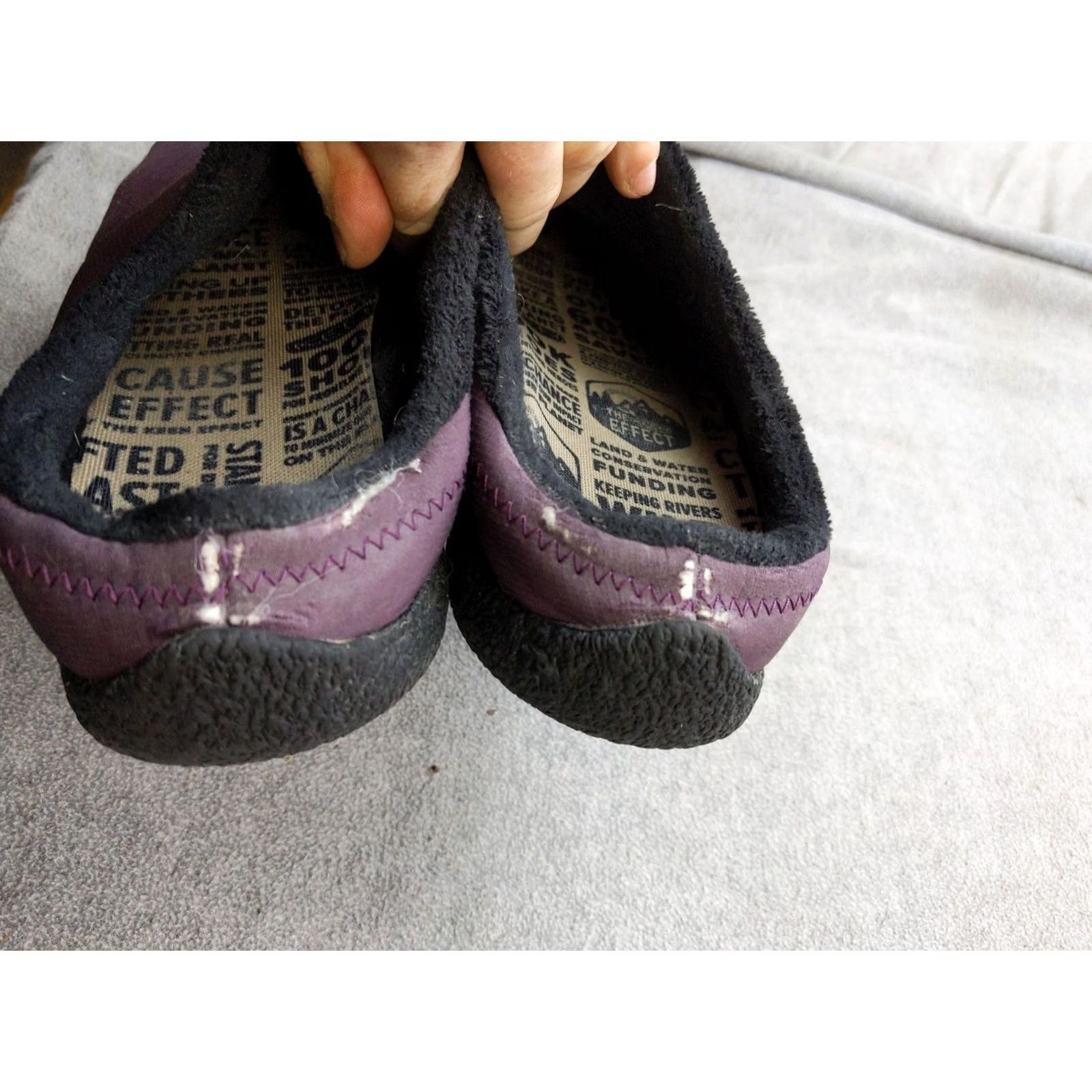 KEEN KEEN Womens Slipper 10.5 Purple Fleece Lined Slip-On Cozy House Shoes Indoor Outdoor Casual Winter Womens Size L / US 10 / IT 46 - 4 Thumbnail