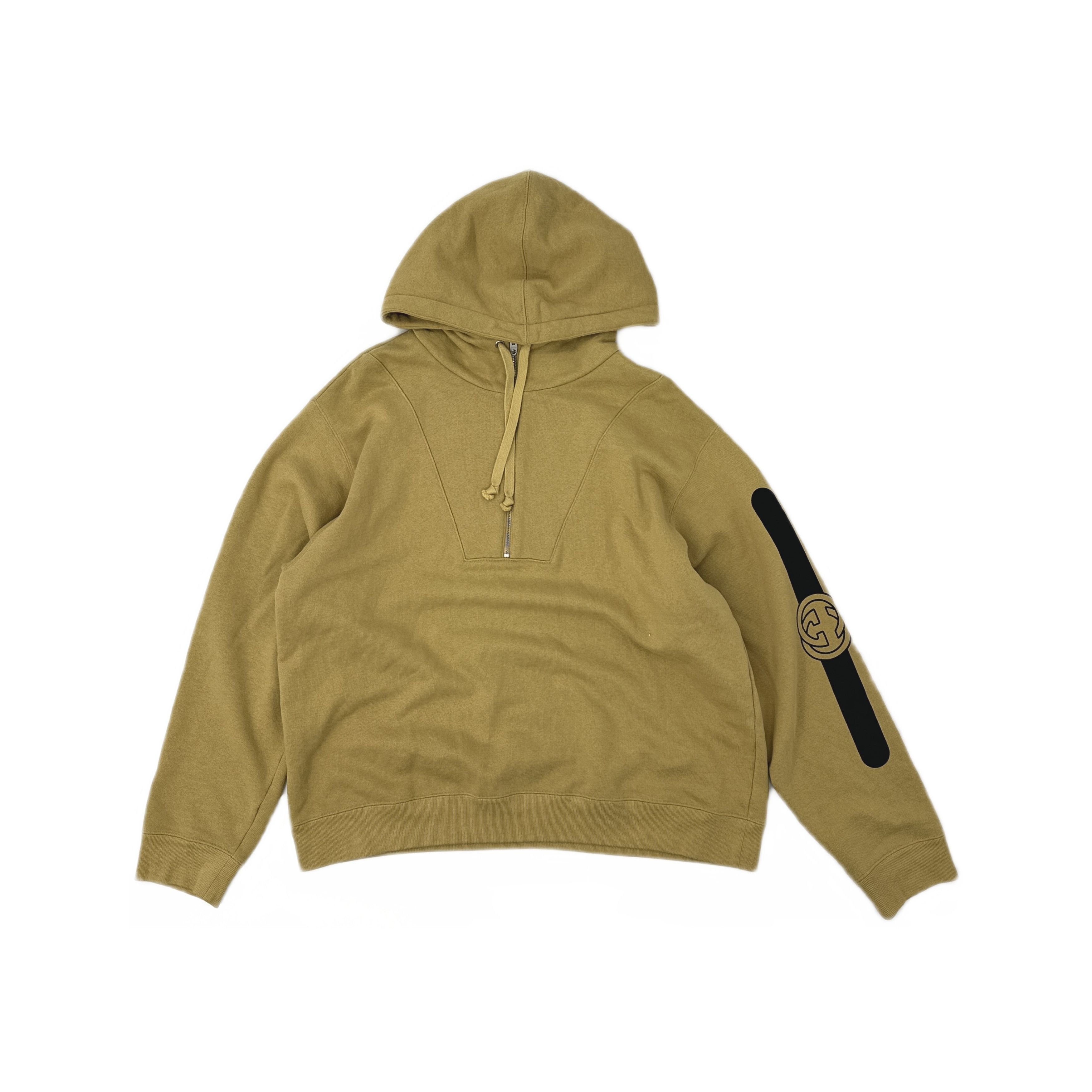 Gucci Half Zip Logo Hoodie | Grailed