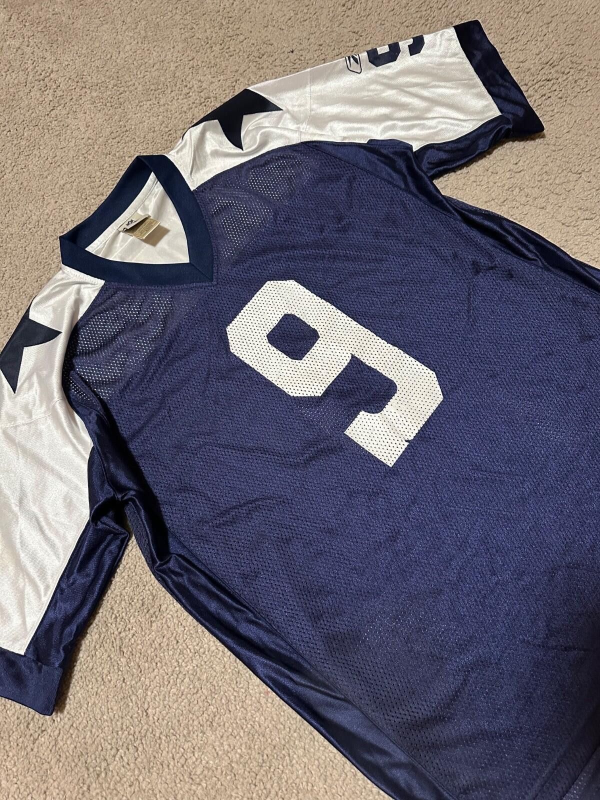 Reebok NFL GRIDIRON Throwbacks Sz XL #9 ROMO DALLAS COWBOYS JERSEY Size US XL / EU 56 / 4 - 2 Thumbnail
