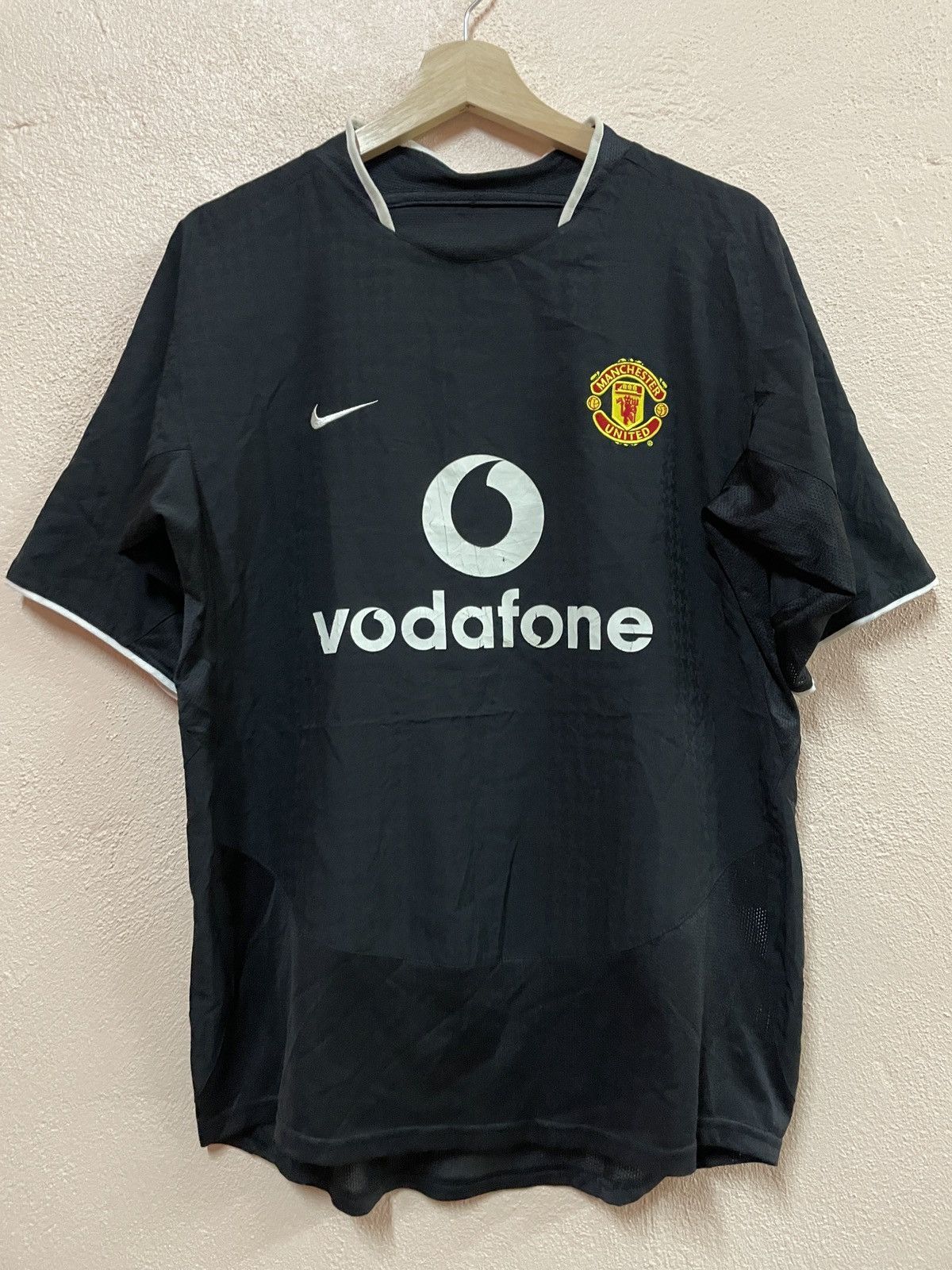 Nike Manchester United 2003/2004 away kit jersey Nike Vodafone Size US M / EU 48-50 / 2 - 2 Thumbnail