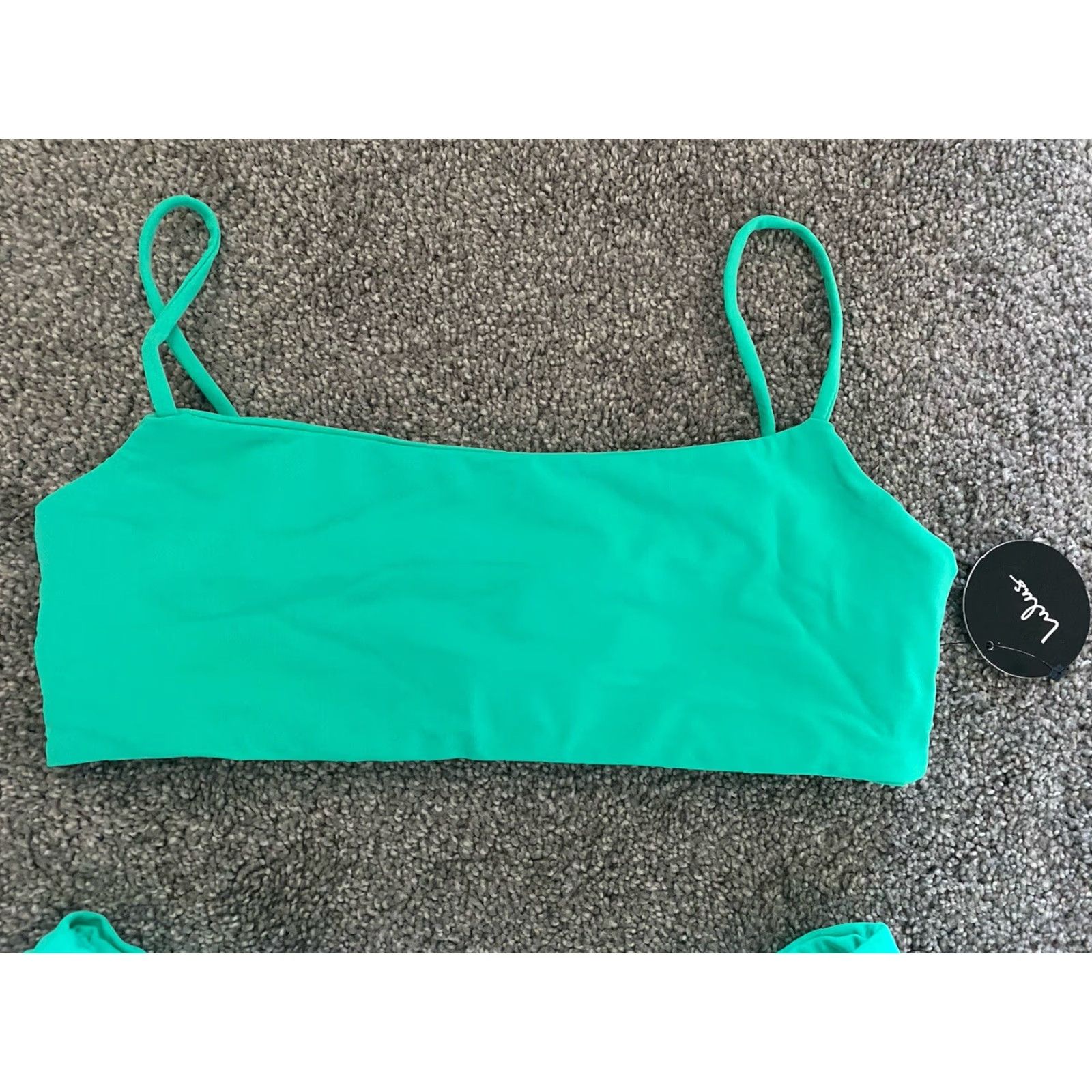 Lulus NWT New Lulus Bathing Suit Women’s Green Size M Top / Size L Bottoms Size M / US 6-8 / IT 42-44 - 4 Thumbnail