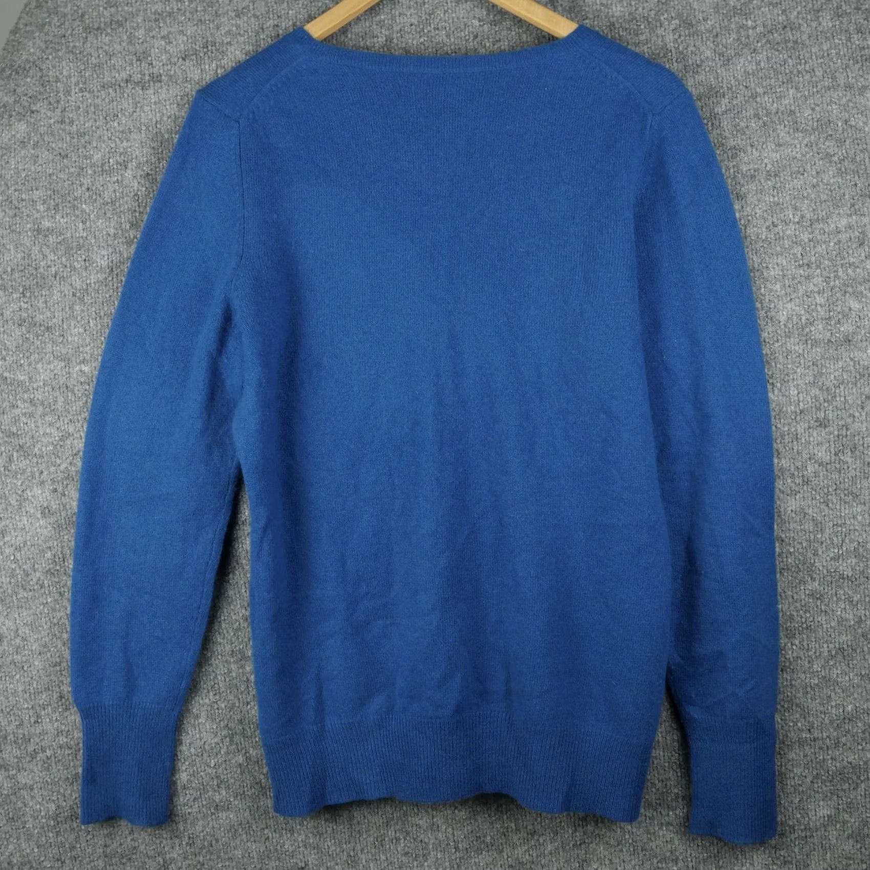 Vintage Alex Marie Sweater Womens XL Blue Cashmere V-Neck Pullover Long Sleeve Knit Size XL / US 12-14 / IT 48-50 - 6 Thumbnail