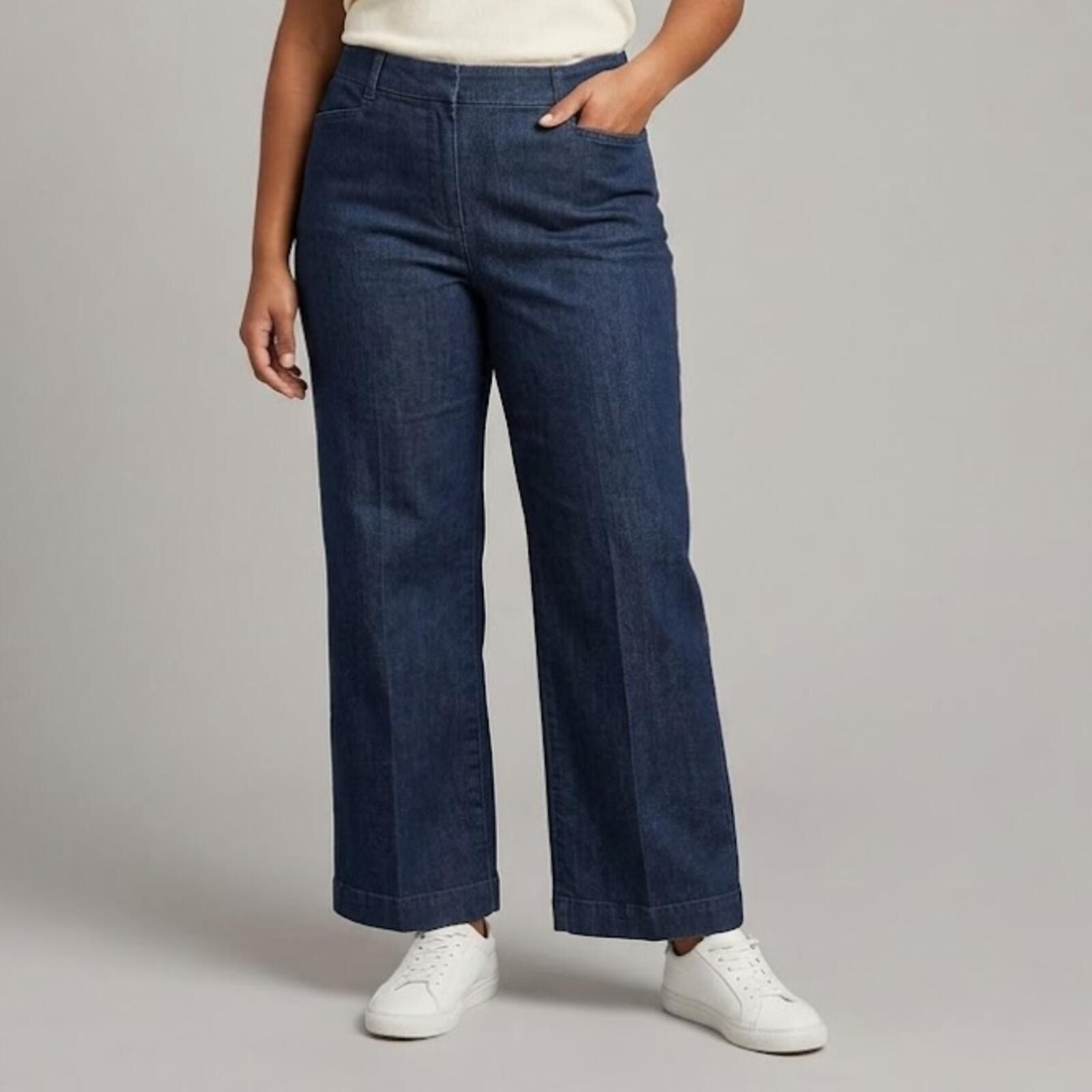 Other Geoffrey Beene Sport Blue Solid Jeans Womens 8 Medium Size 30" / US 8 / IT 44 - 2 Thumbnail