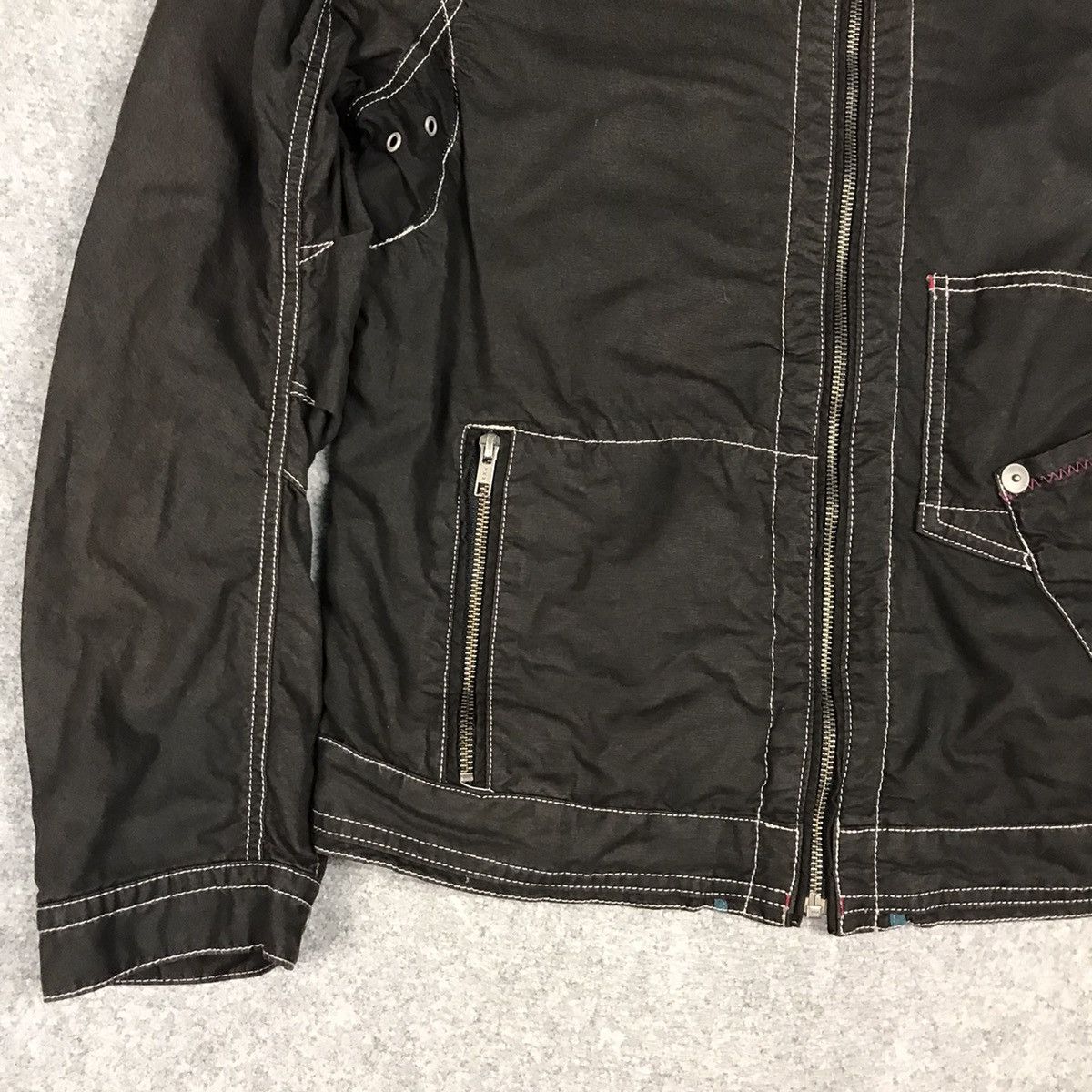 Japanese Brand × Vintage JAPANESE BALL JAPAN STYLE BIKER ZIPPER JACKET BLACK Size US M / EU 48-50 / 2 - 5 Thumbnail