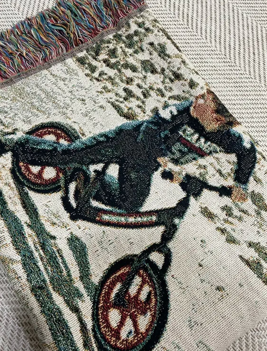 Vintage 39etc nvps carpet tapestry blanket dad and son Size ONE SIZE - 4 Thumbnail