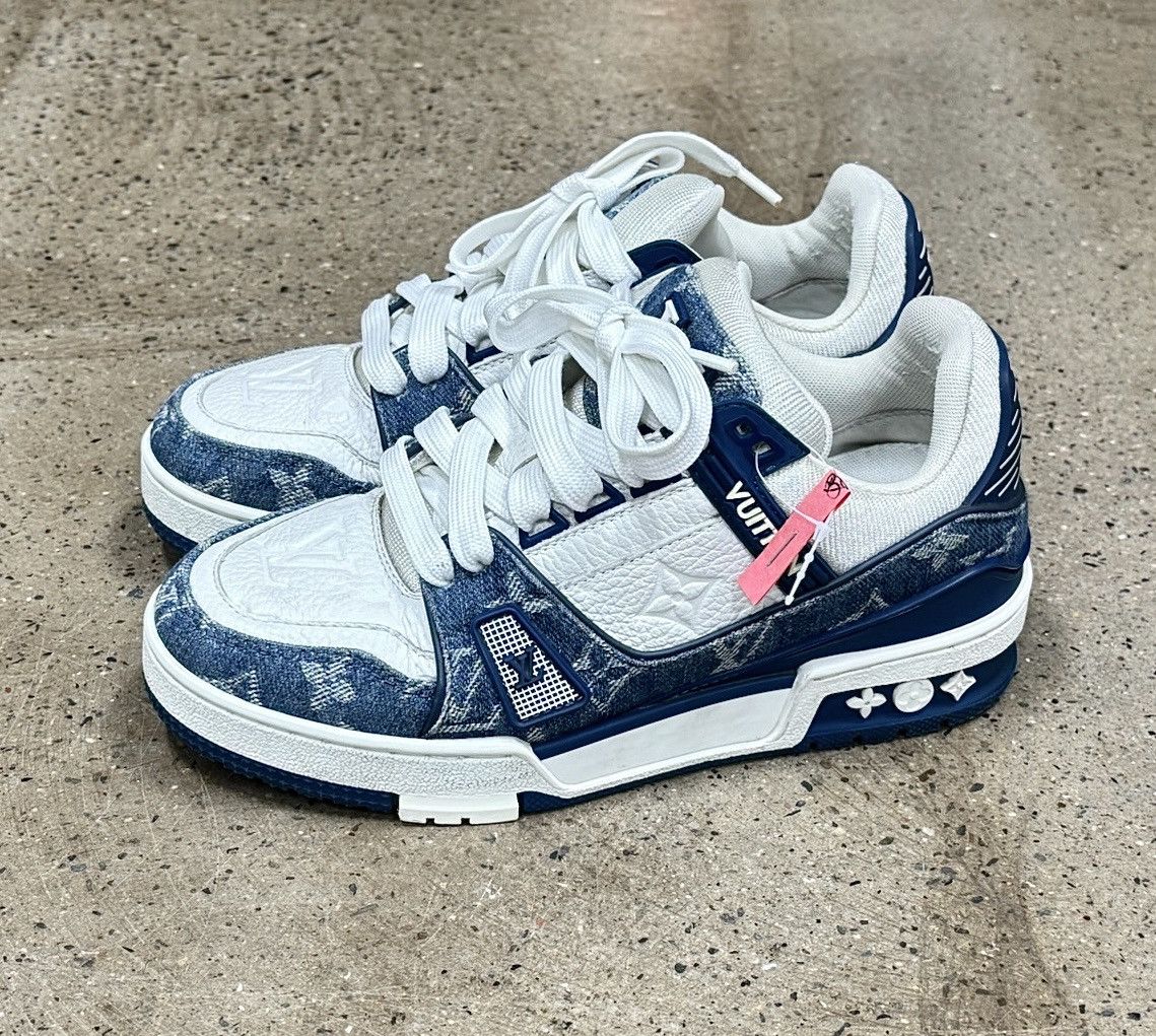 Louis Vuitton LV Louis Vuitton Trainer Denim size35 Size US 5 / IT 35 - 1 Thumbnail