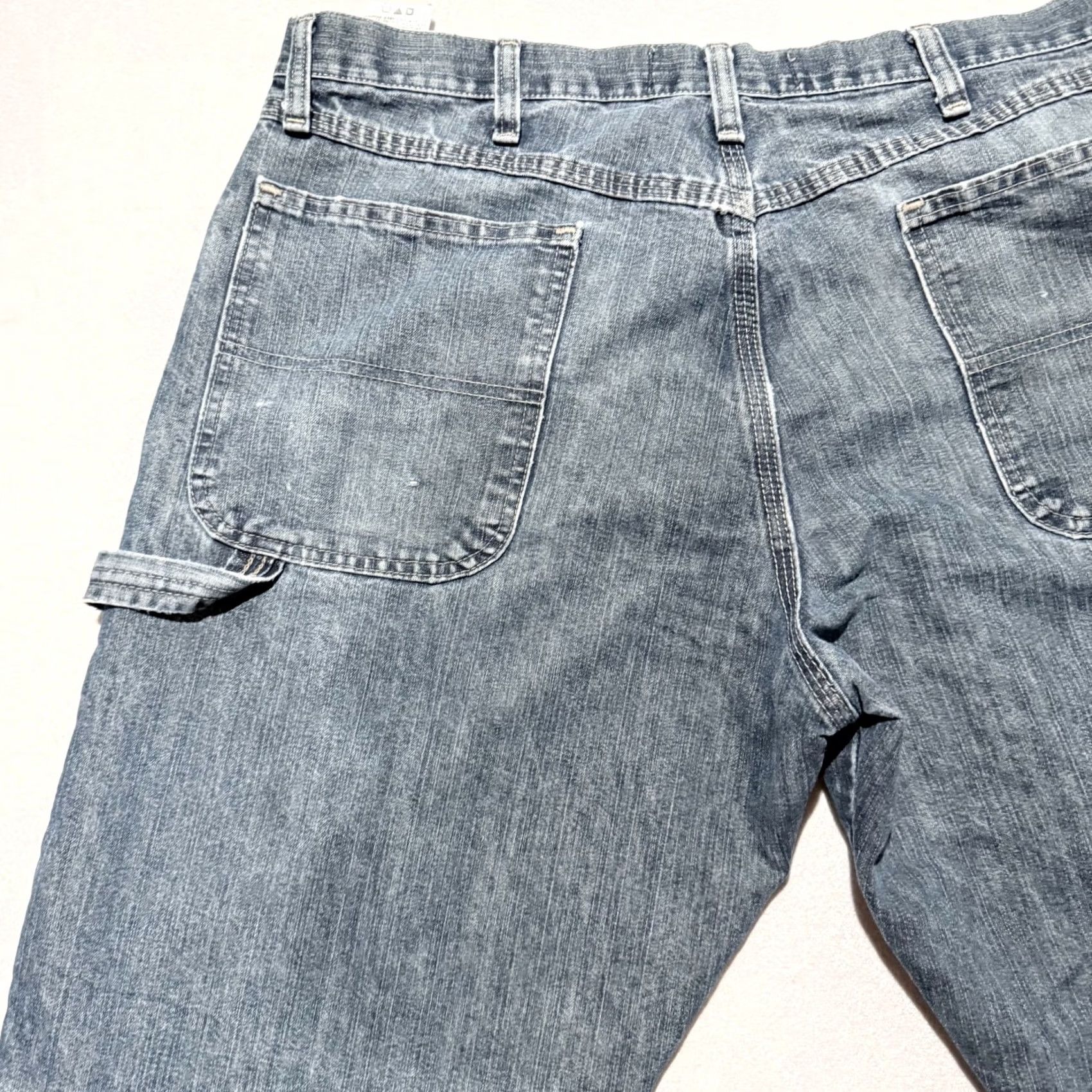 Wrangler VINTAGE Wrangler Authentics Carpenter Jeans Men Storm Denim Classic-Fit Straight 36x30 Storm Blue Wrangler Jeans Mens Vintage Size US 36 / EU 52 - 7 Thumbnail