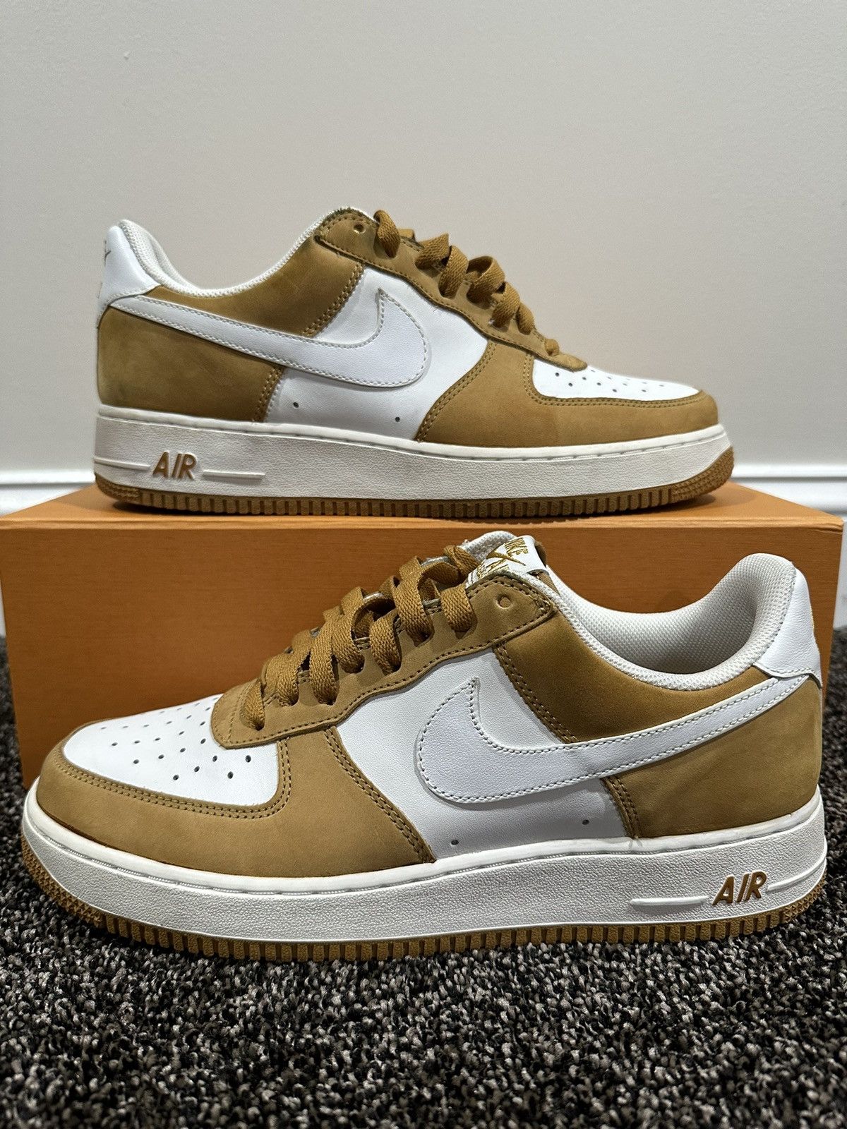 Nike Nike Air Force 1 Low Barcode Wheat 2006 Sneaker Size US 9.5 / EU 42-43 - 1 Thumbnail