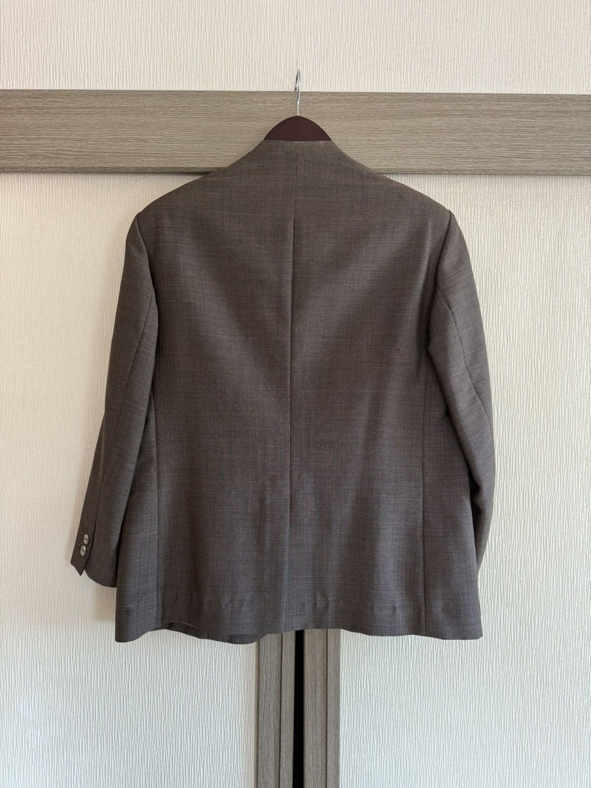Other Spring&Summer Japanese Collarless Jacket (Brown) Size 40R - 9 Thumbnail