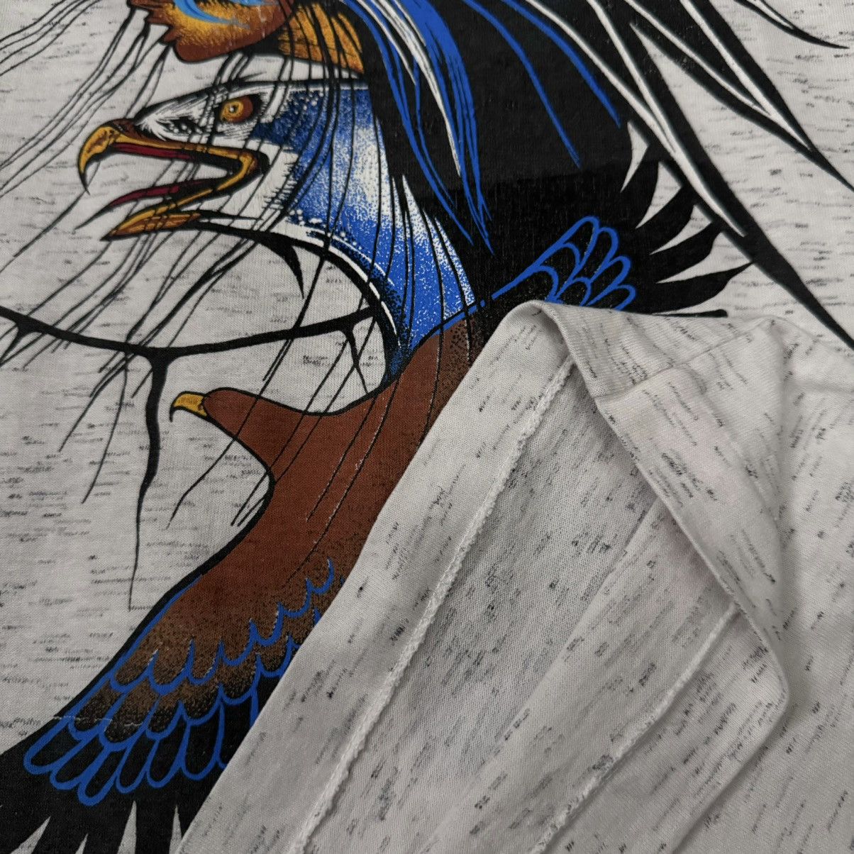 Vintage Vintage Native American Eagle Art Tee Shirt Size US L / EU 52-54 / 3 - 9 Thumbnail