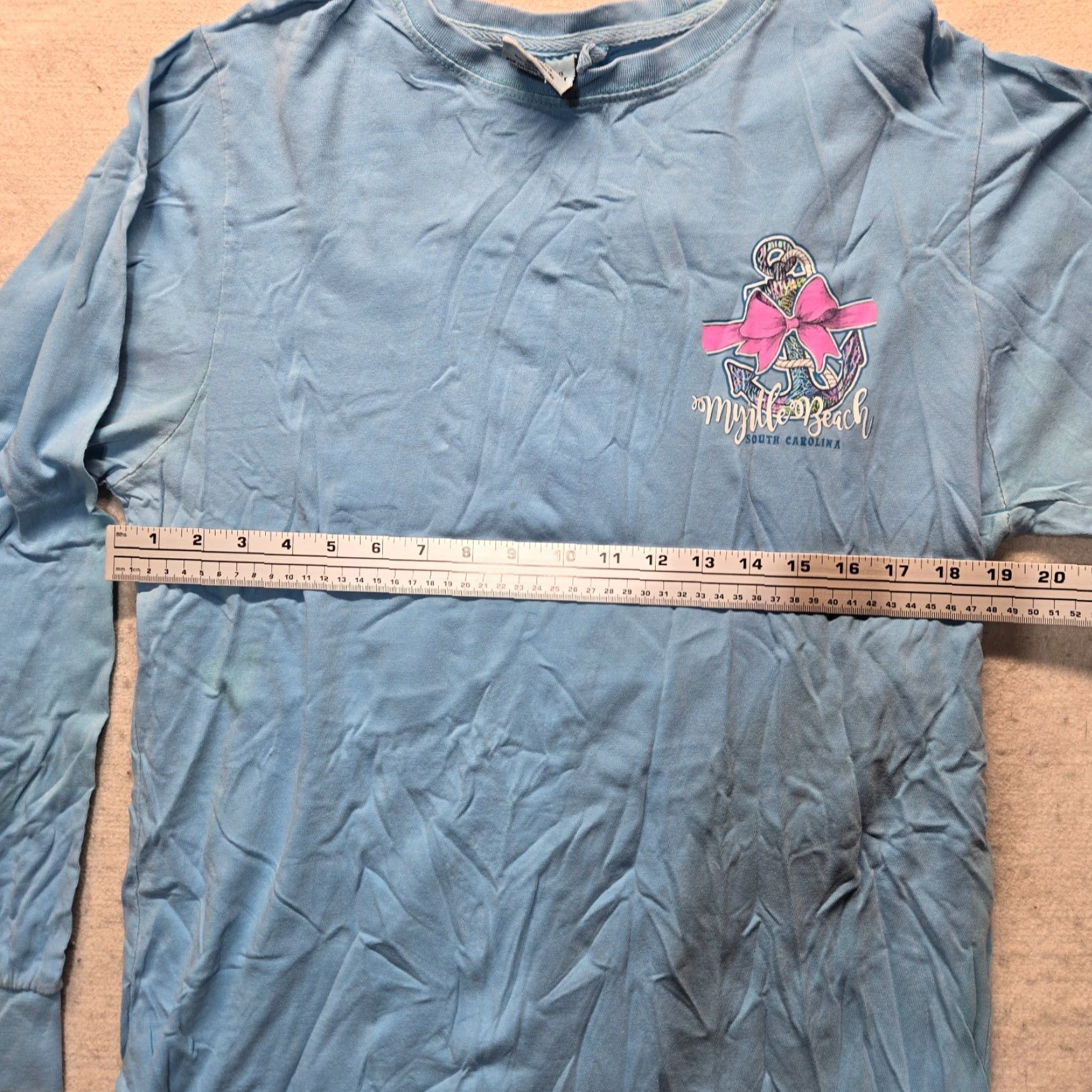 Vintage VINTAGE Myrtle Beach Beach South Carolina SC T-Shirt Tee Shirt Adult Men's Size L Large Blue Shirt Beach 90s Football Womens Mens Girls Size US L / EU 52-54 / 3 - 5 Thumbnail
